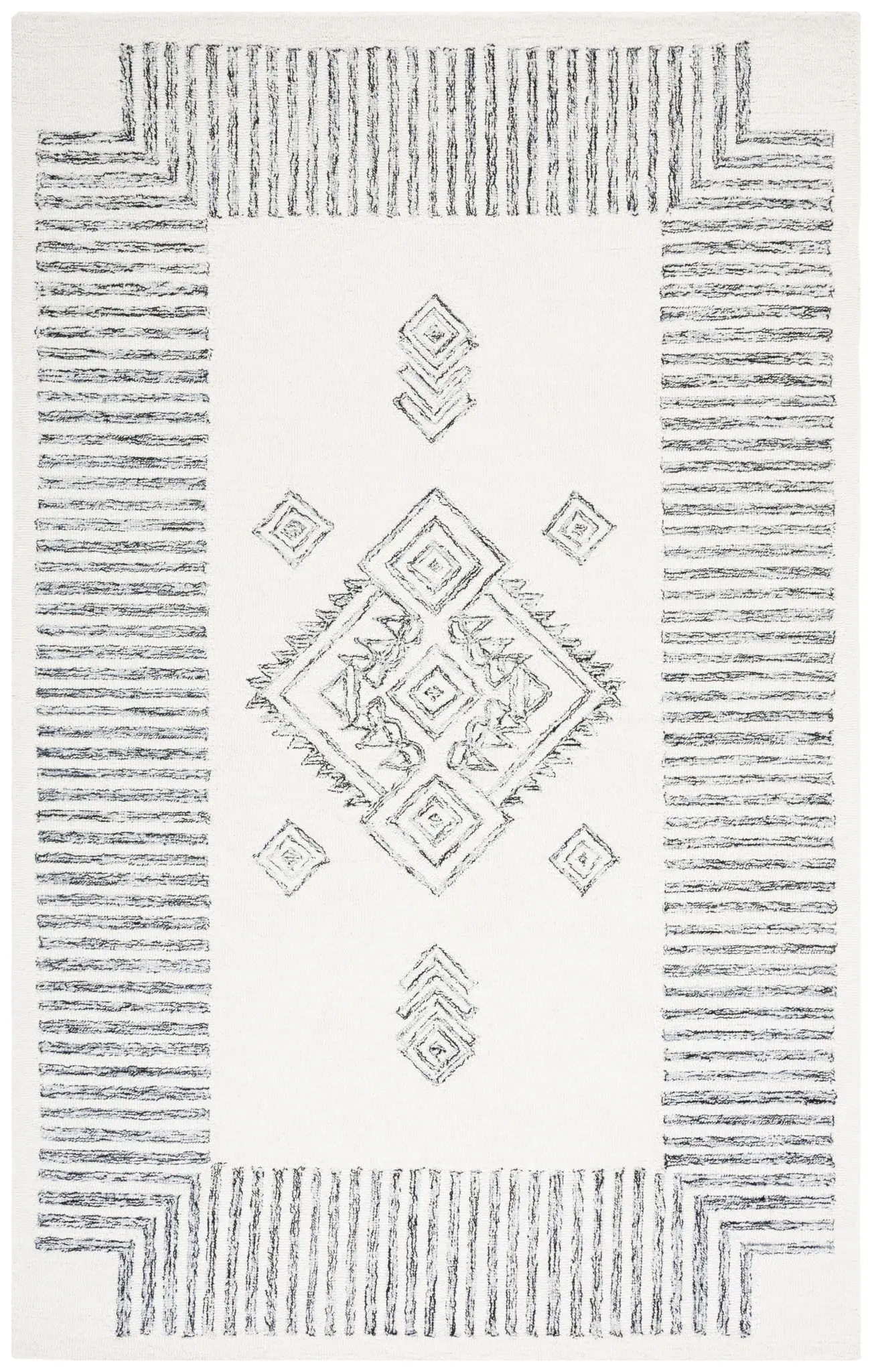Casablanca Diamond Medallion Hand-Tufted Wool Rug