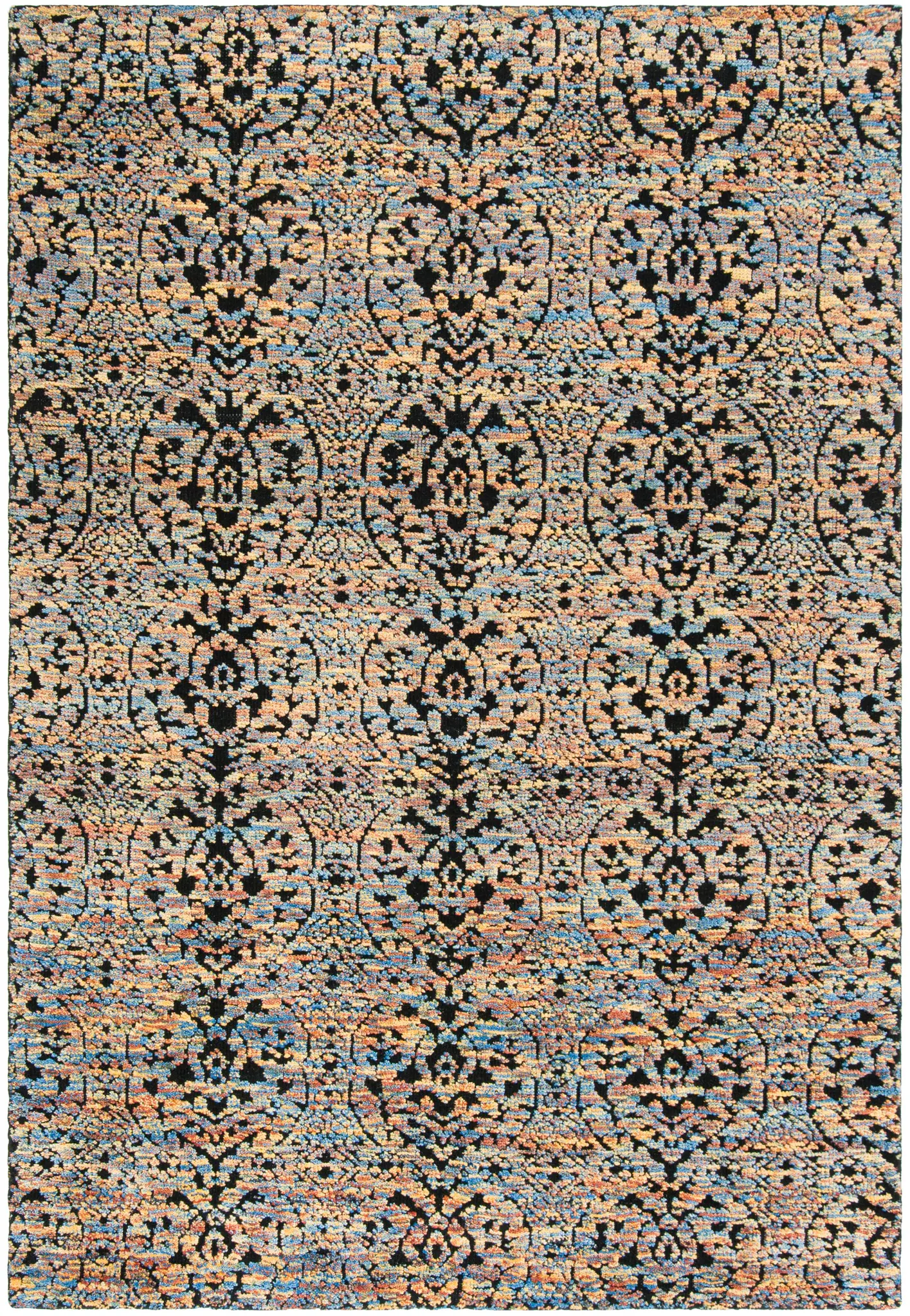 Castilla Repeating Medallion Hand-Knotted Wool Rug