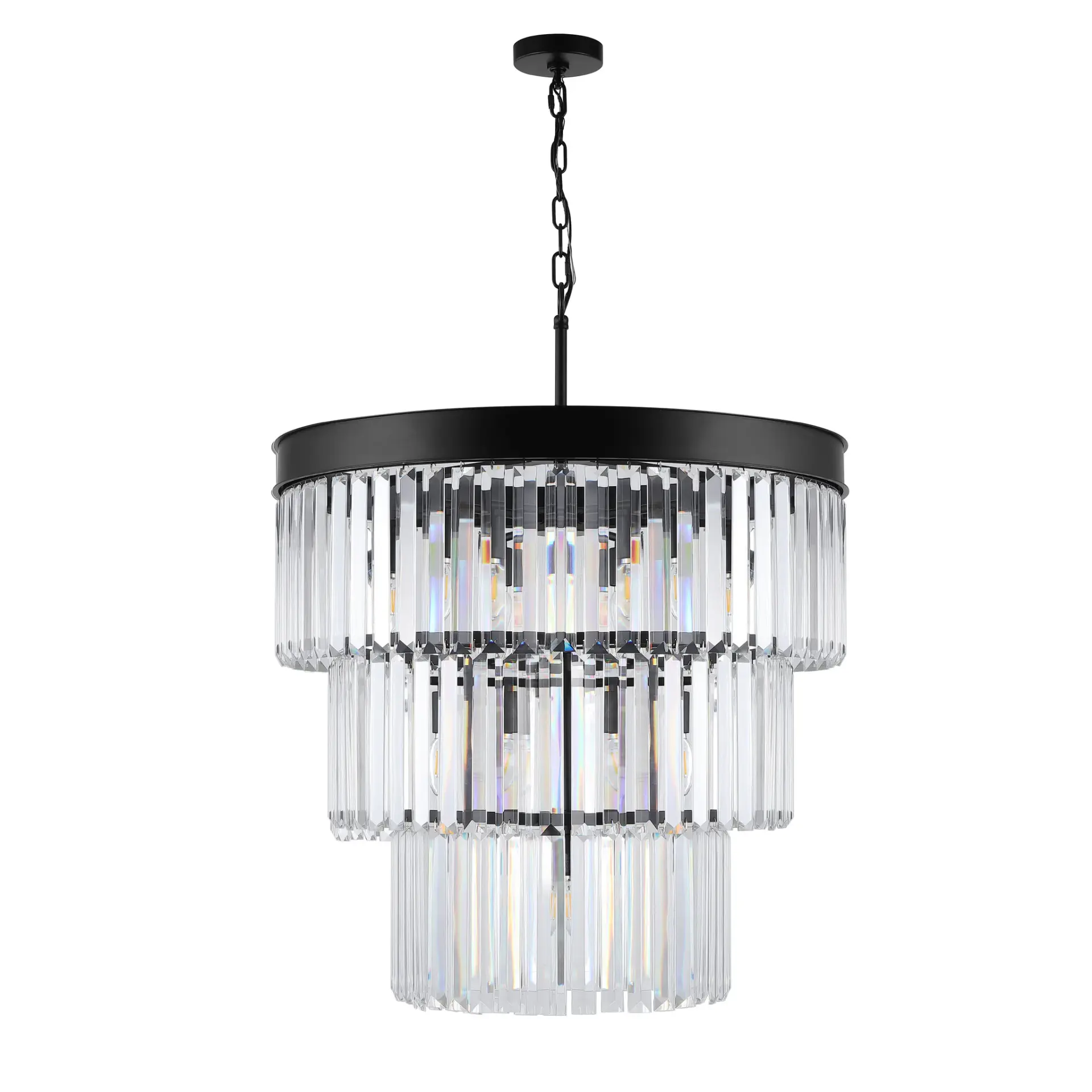 Coulette Three-Tier Crystal Chandelier
