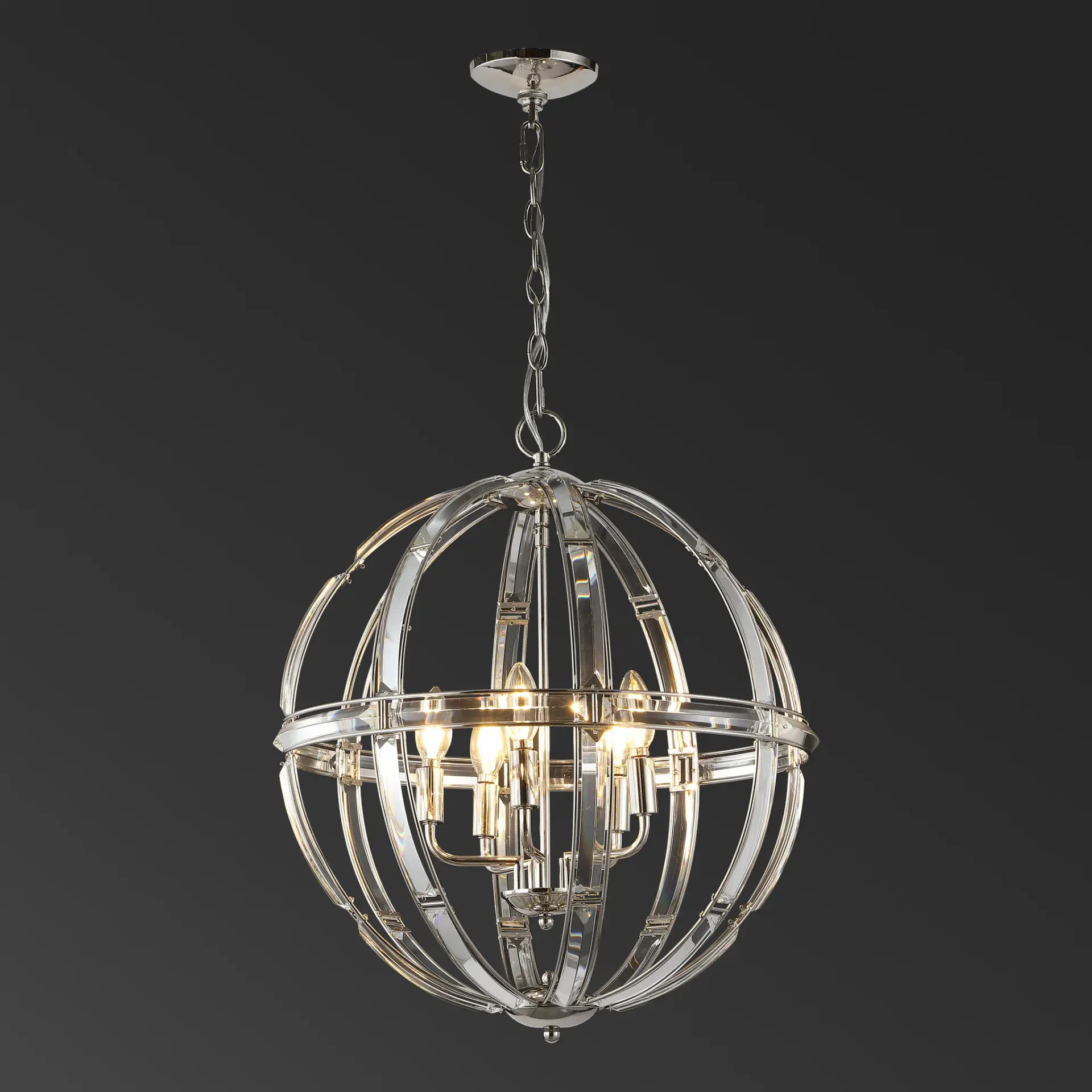 Giordano Round Crystal Chandelier