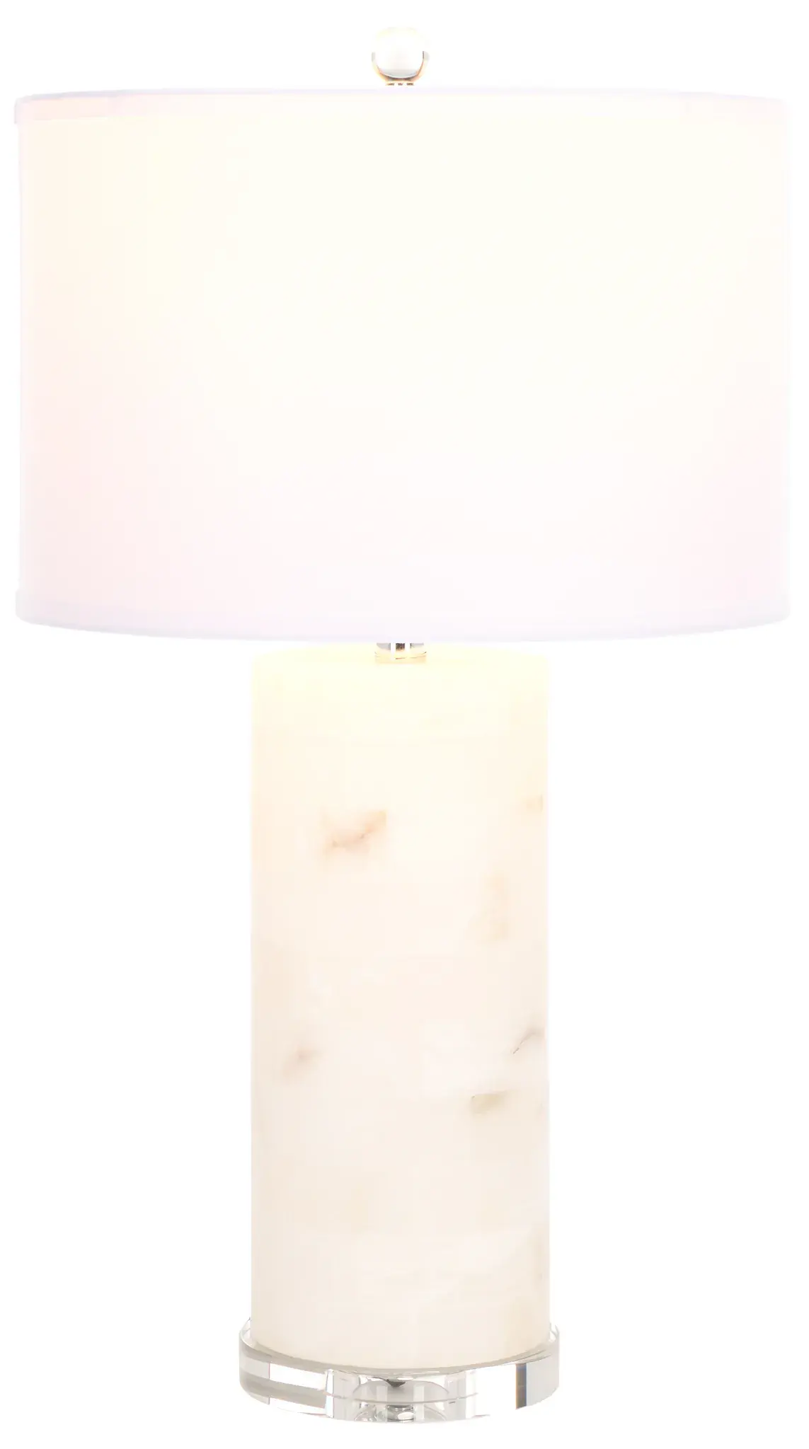 Massey Round Alabaster Table Lamp