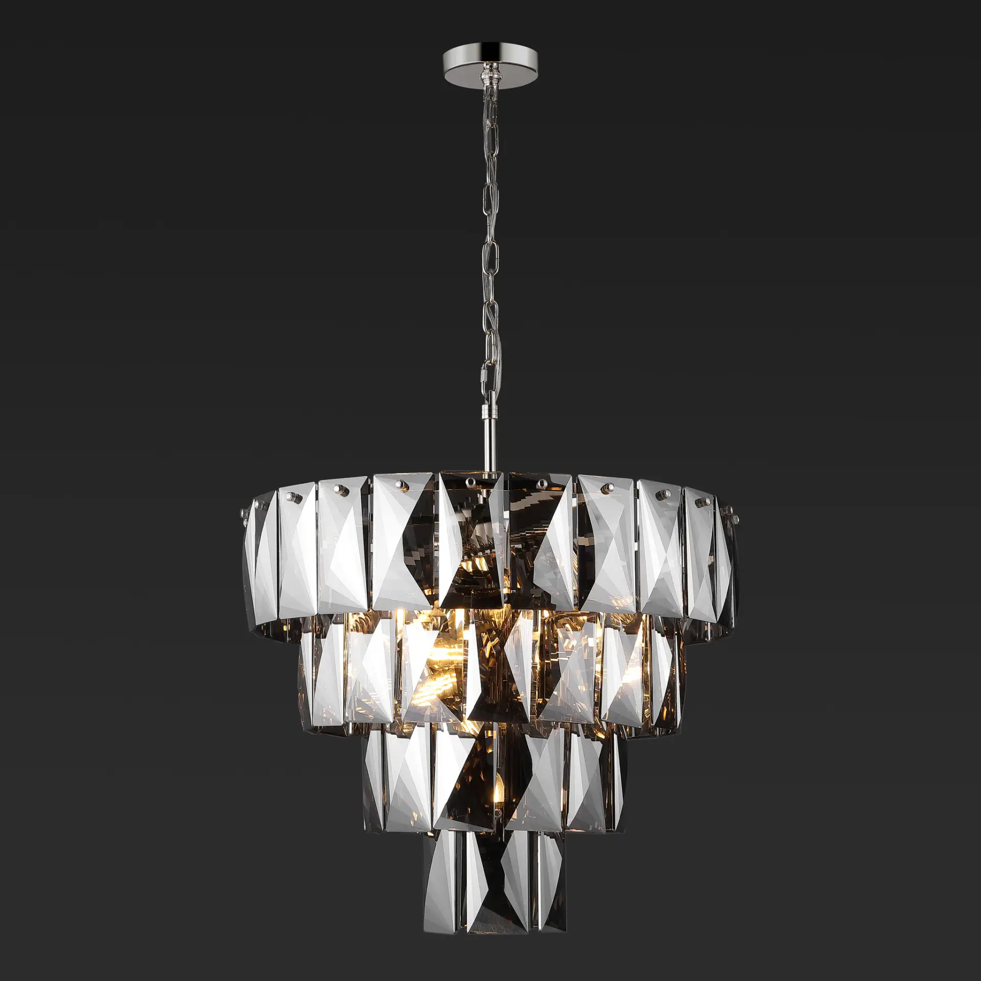 Jaylee Crystal Four-Tier Chandelier