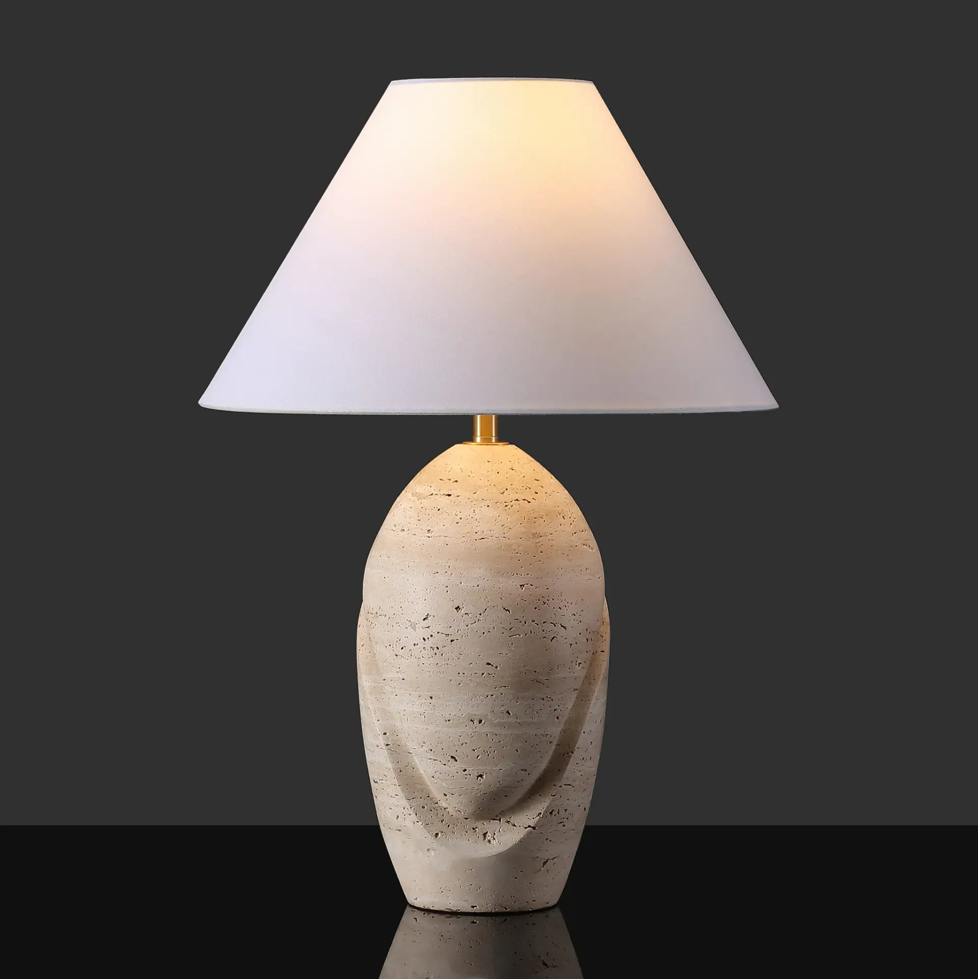 Janette Travertine Table Lamp