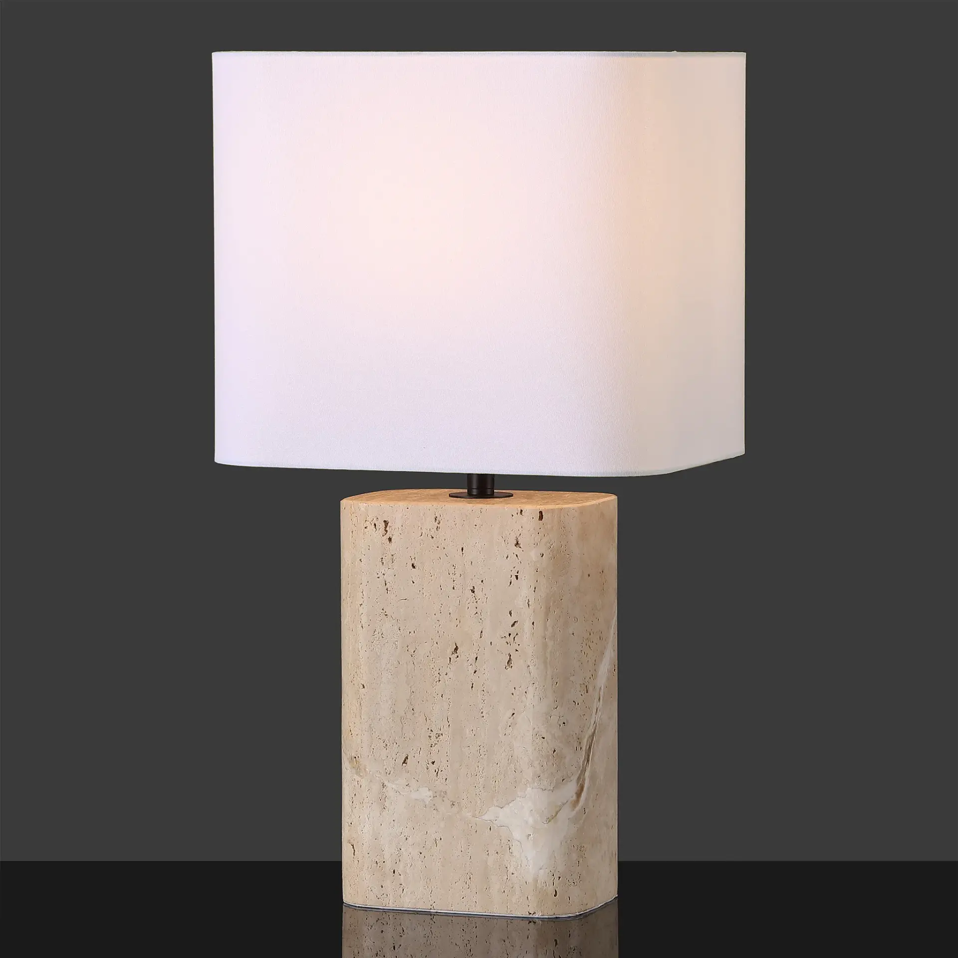 Lisabryna Travertine Table Lamp