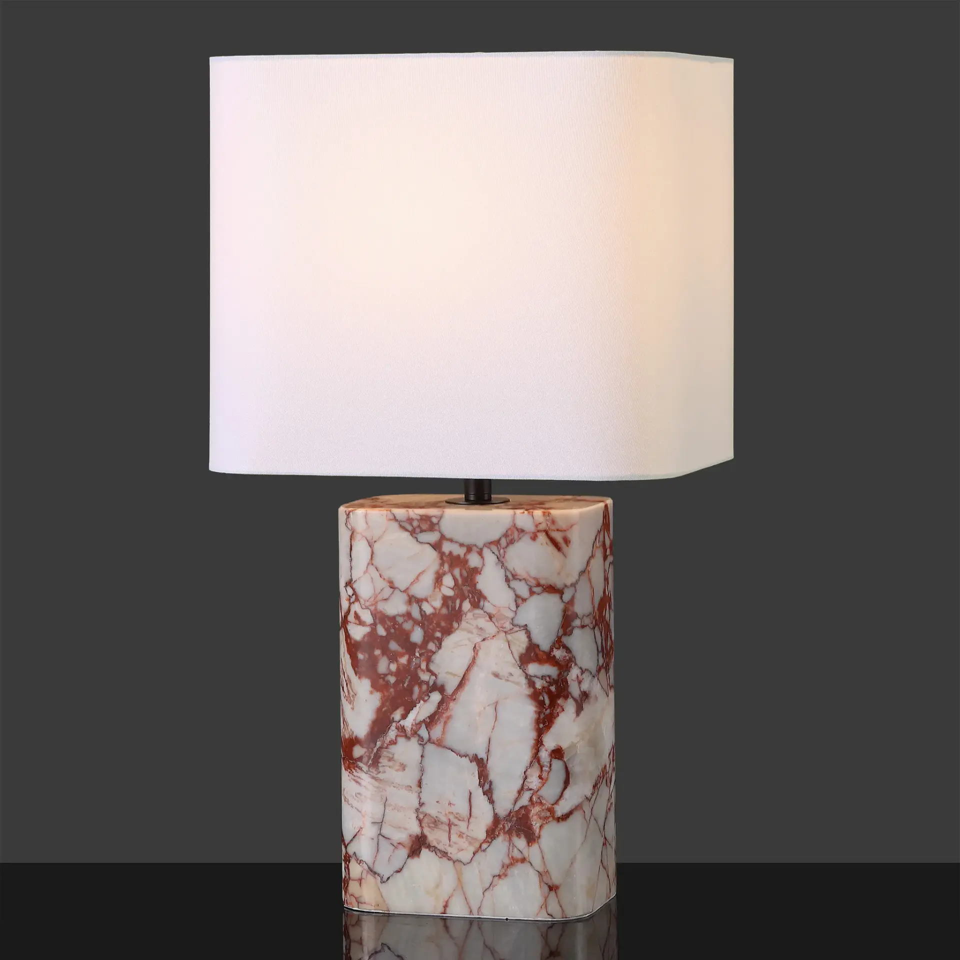 Lisabryna Travertine Table Lamp