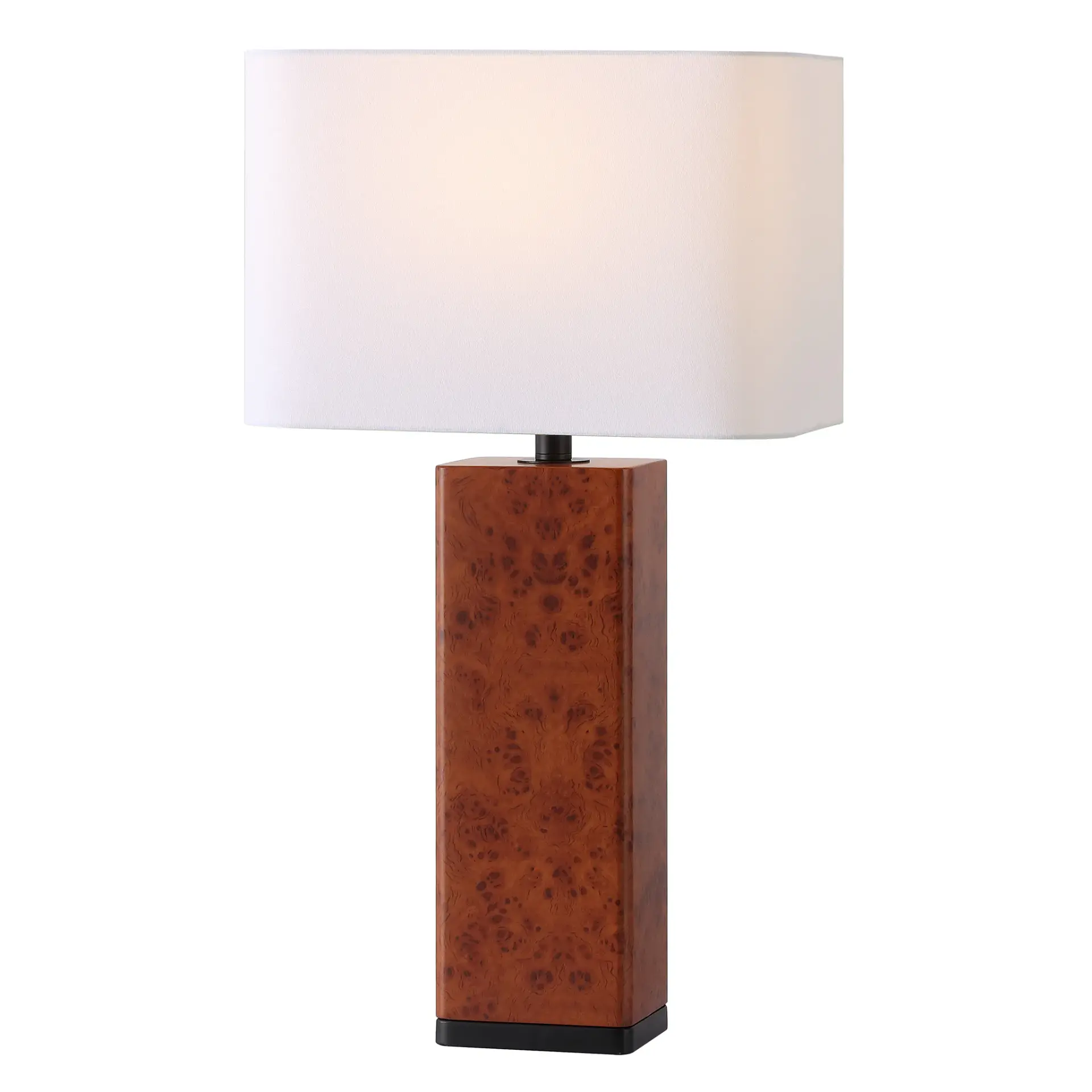 Elsee Burl Wood Table Lamp