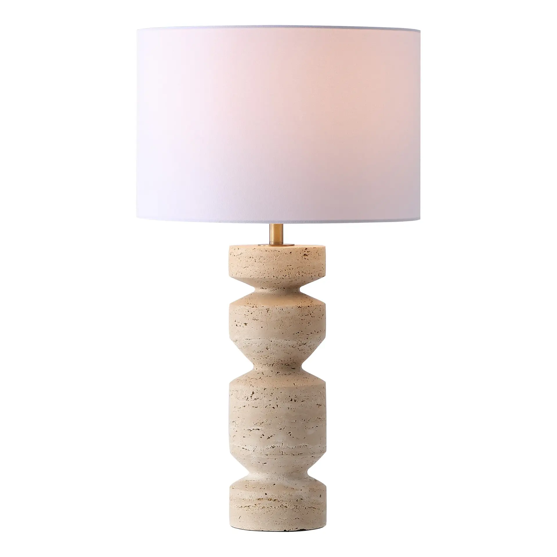 Jiminy Travertine Table Lamp