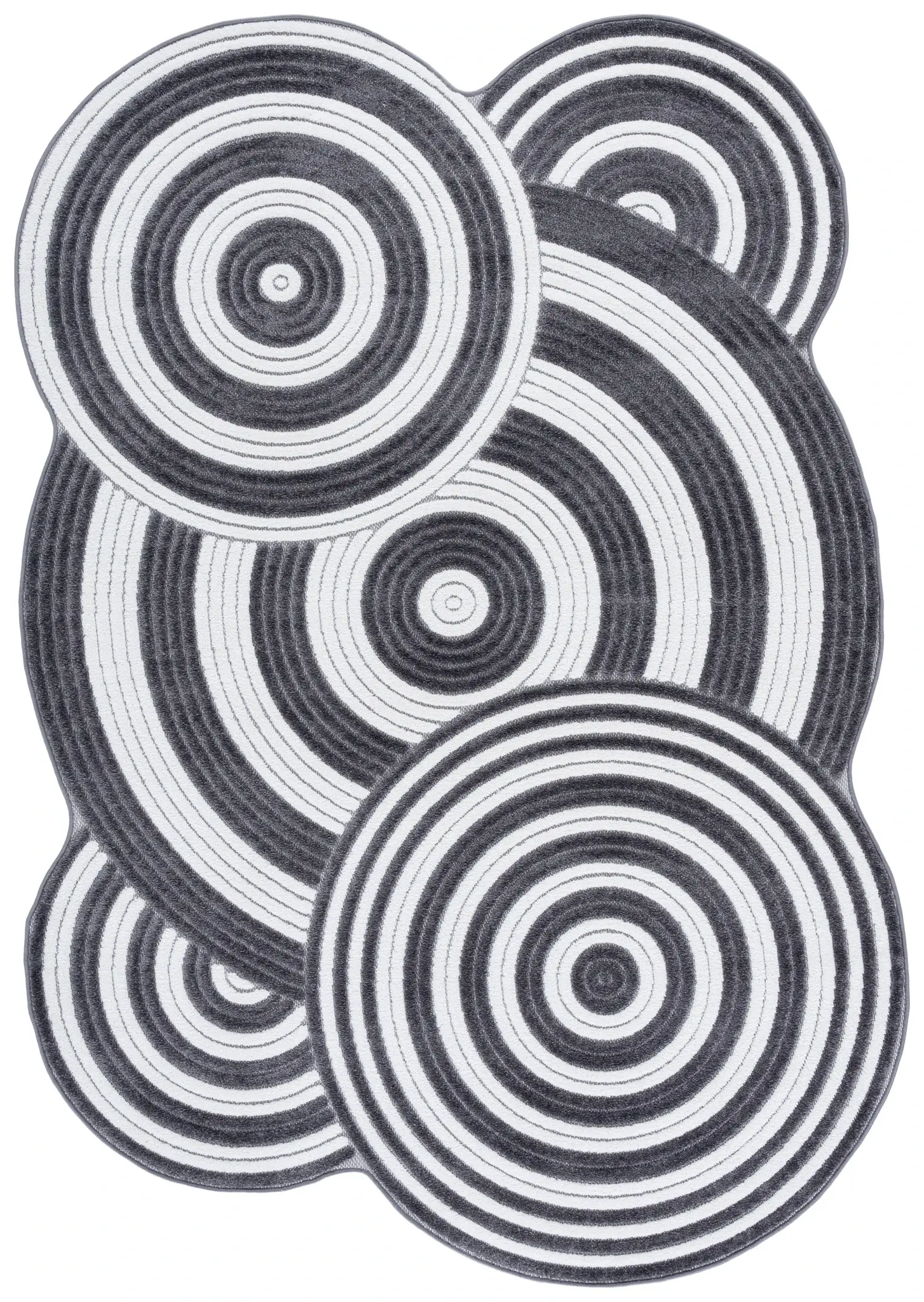 Contour Concentric Rings Rug