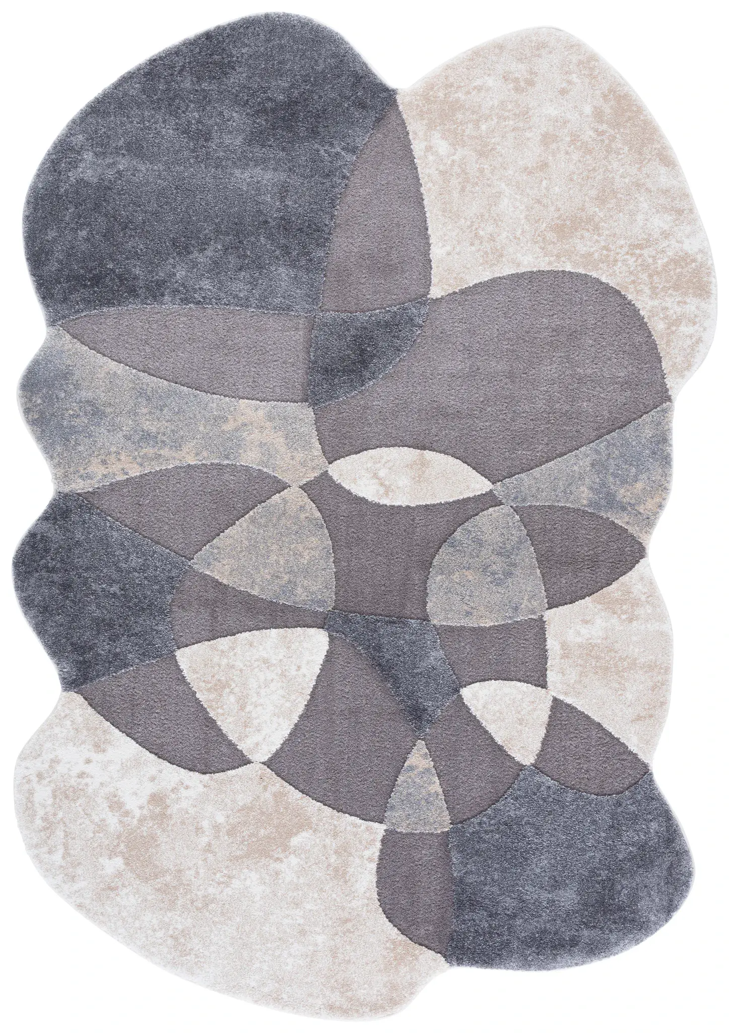 Contour Curved Abstract Rug