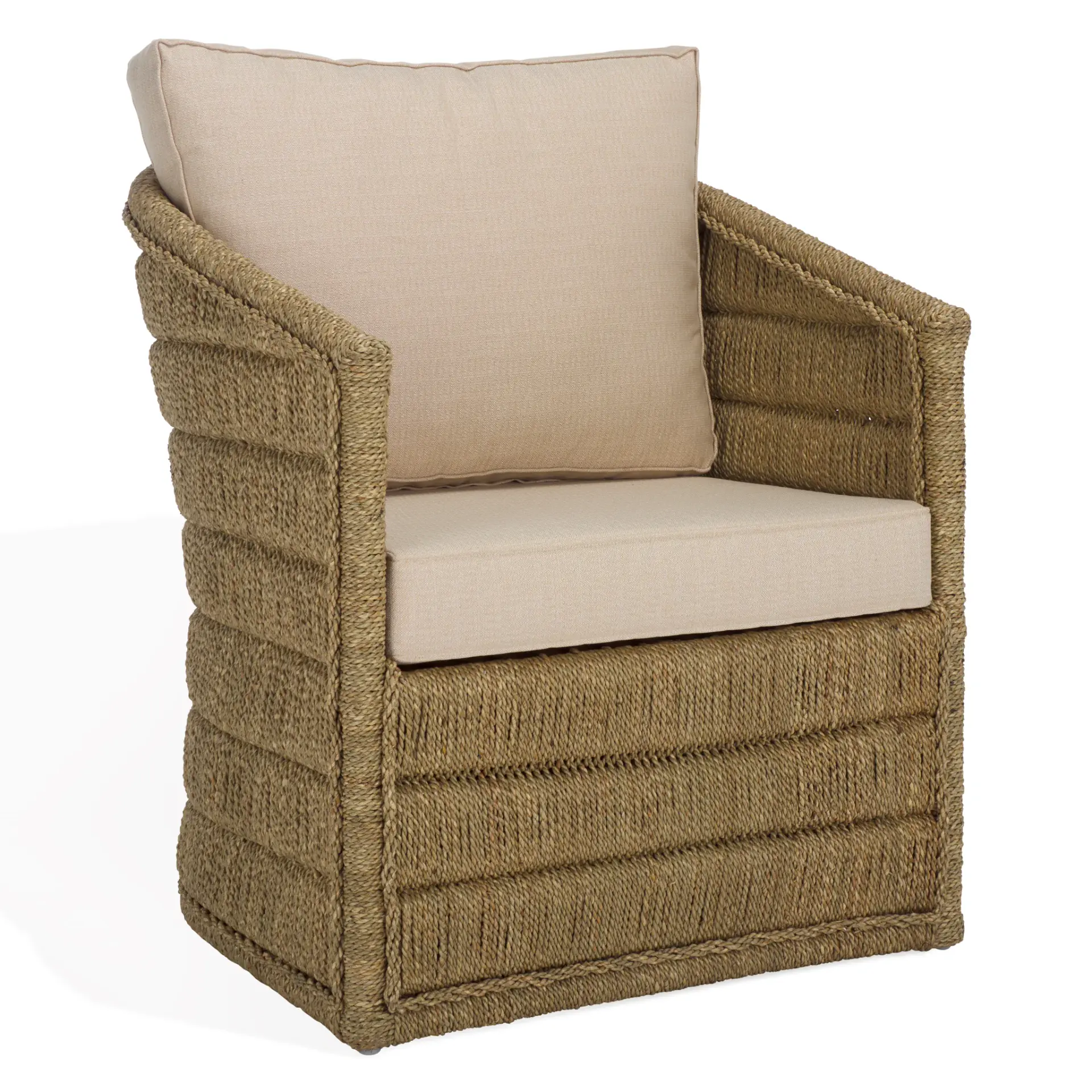 Aikan Woven Seagrass Accent Chair