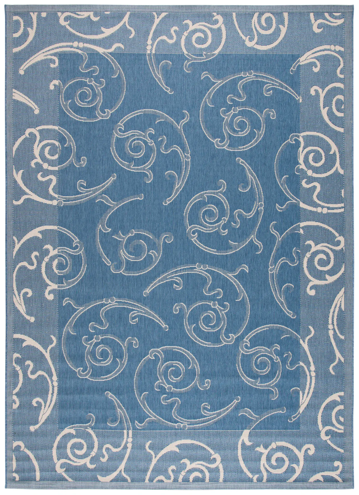 Courtyard Scrollwork Outdoor Rug