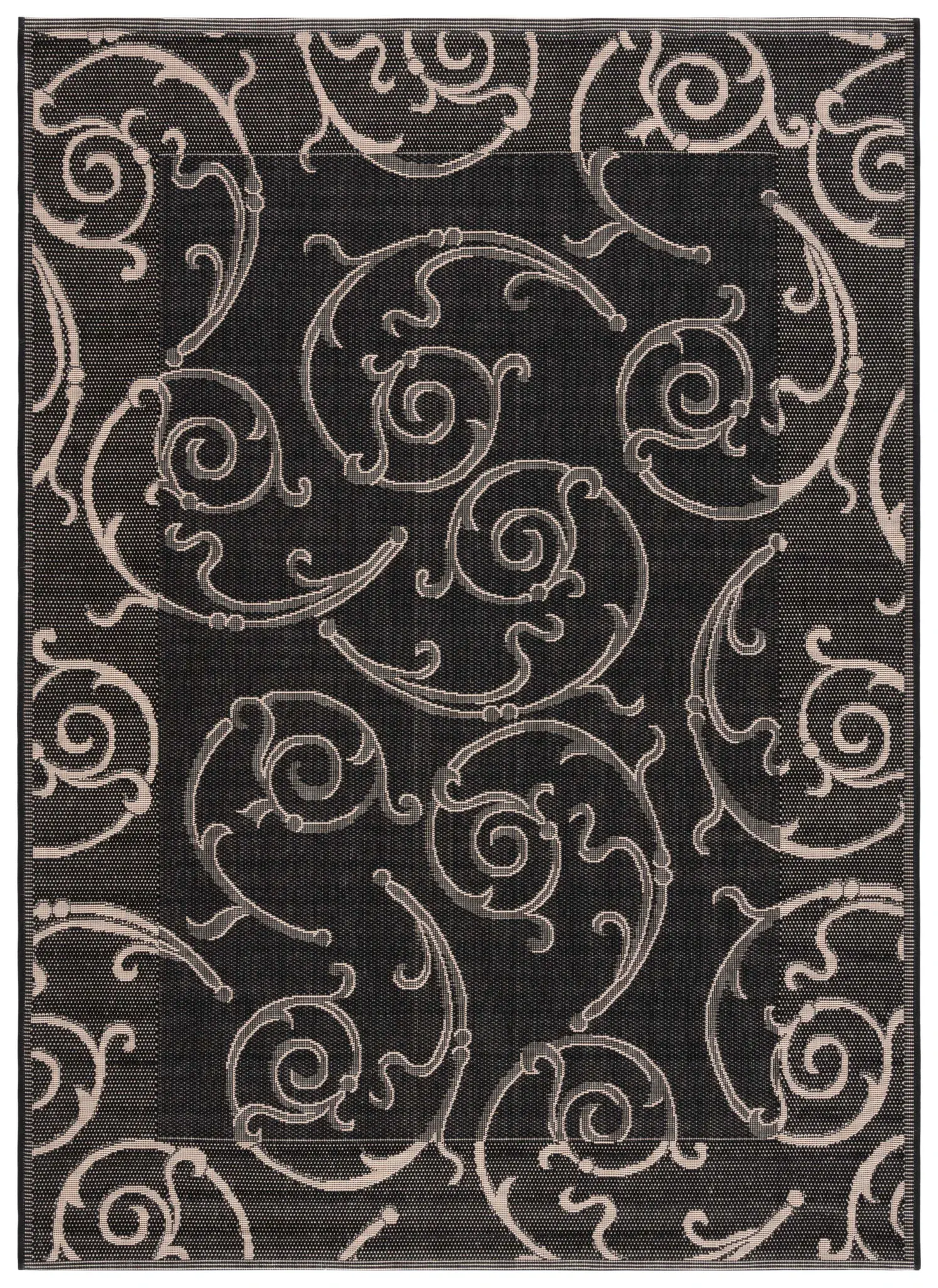Courtyard Scrollwork Outdoor Rug