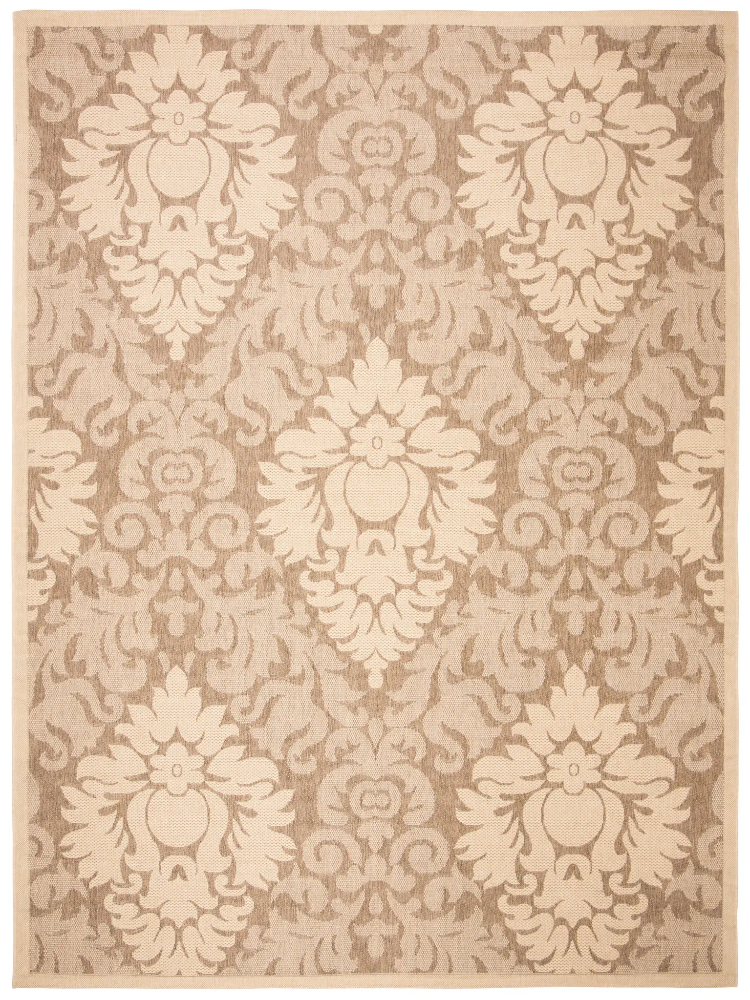 Courtyard Damask Outdoor Rug