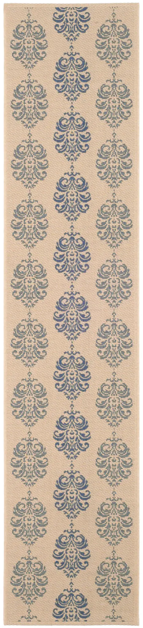Courtyard Damask Column Outdoor Rug