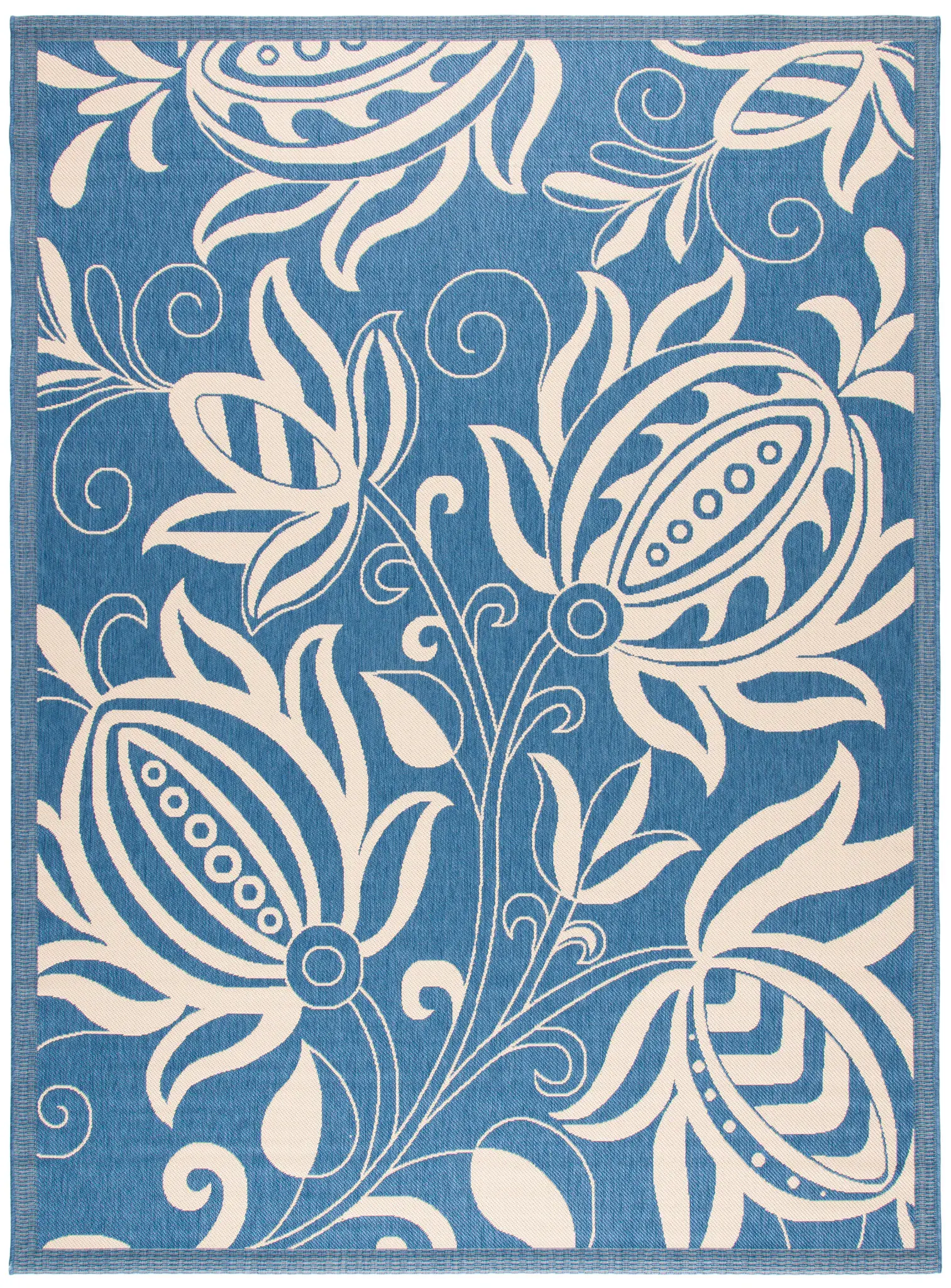 Courtyard Oversized Floral Outdoor Rug