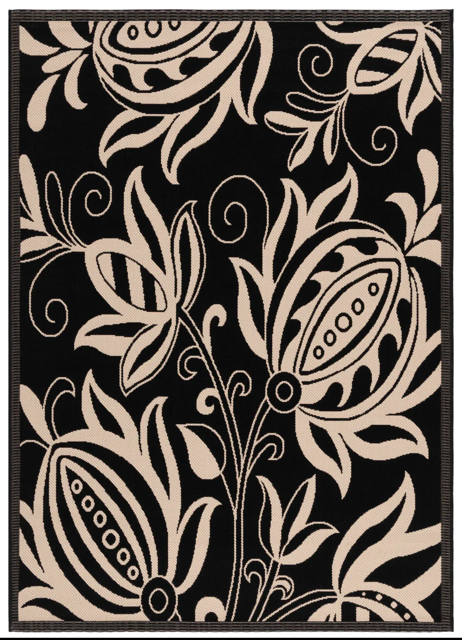 Courtyard Oversized Floral Outdoor Rug