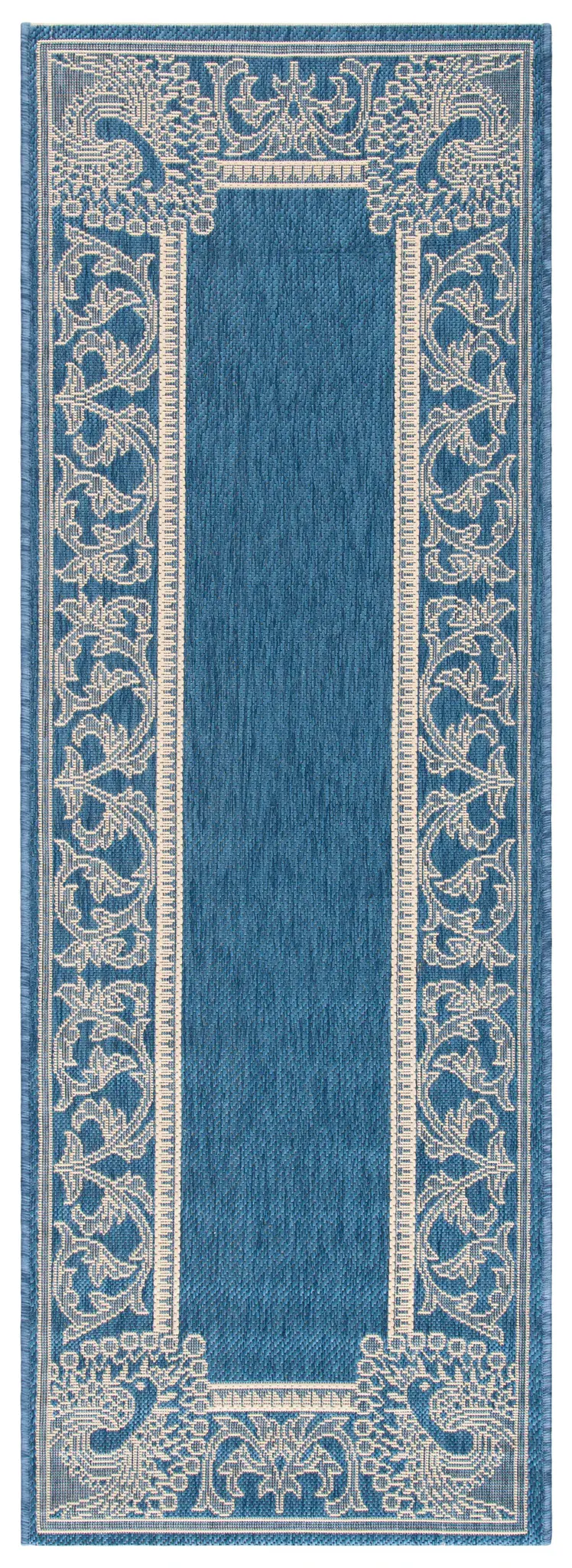 Courtyard Vine And Bird Bordered Outdoor Rug