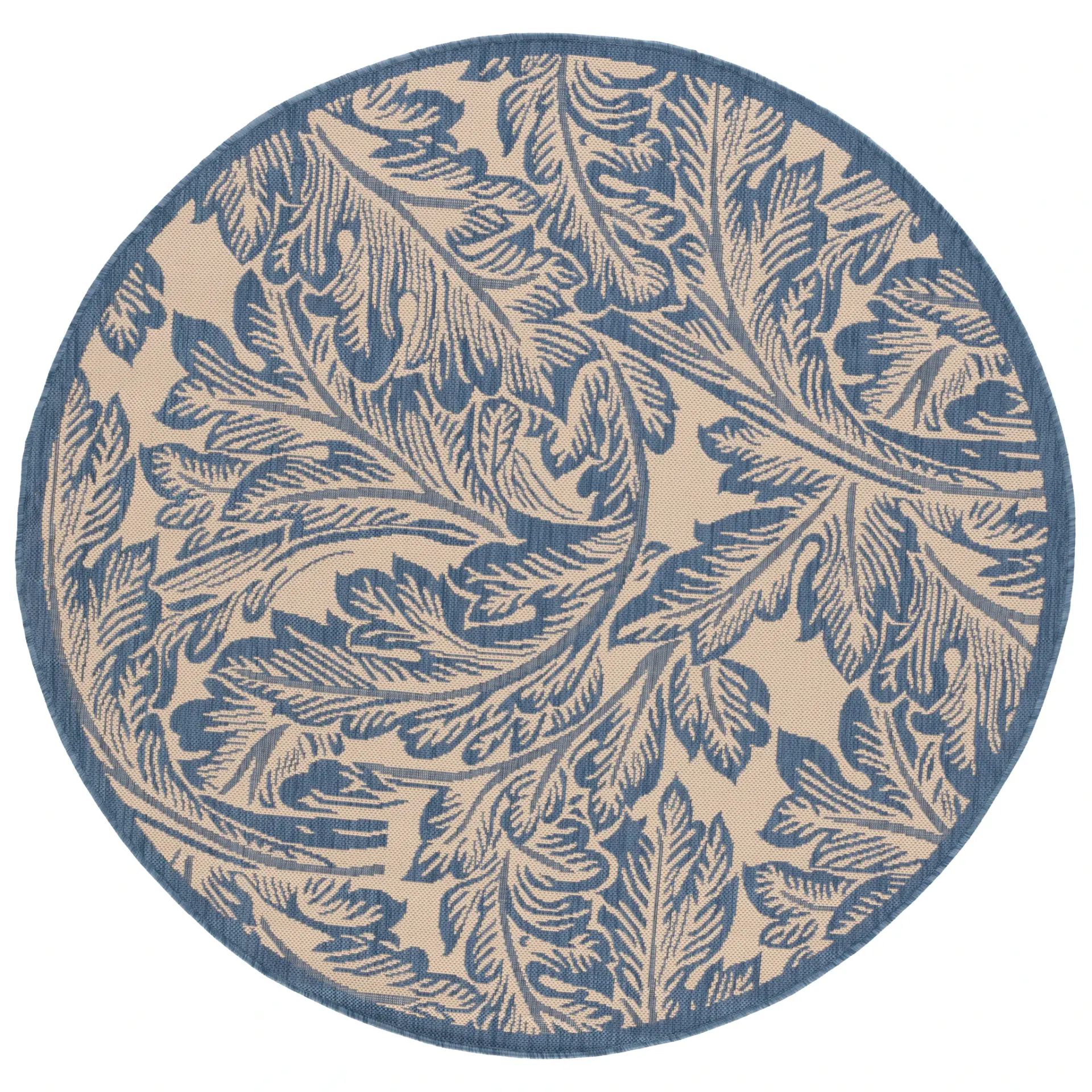 Courtyard Acanthus Leaf Outdoor Rug
