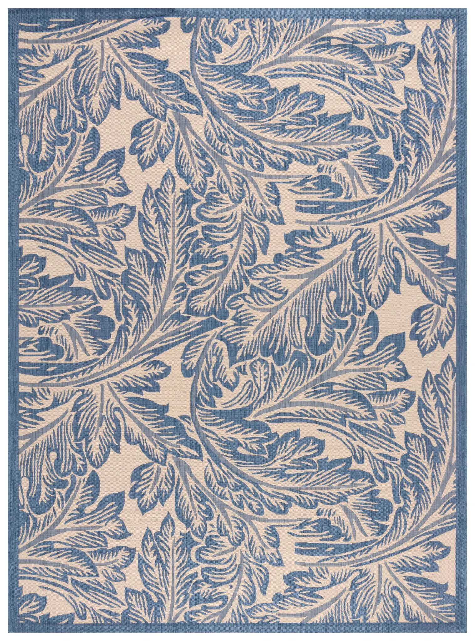 Courtyard Acanthus Leaf Outdoor Rug