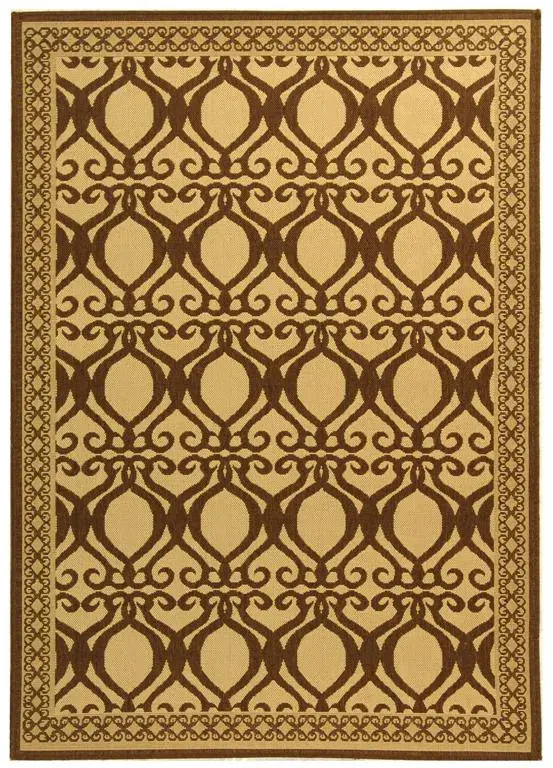 Courtyard Scrolling Trellis Outdoor Rug