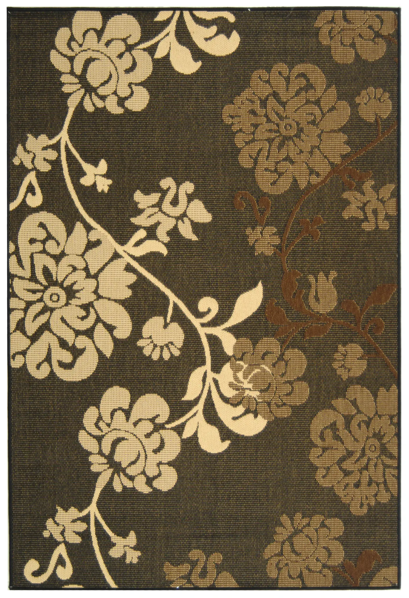 Courtyard Trailing Floral Vine Outdoor Rug