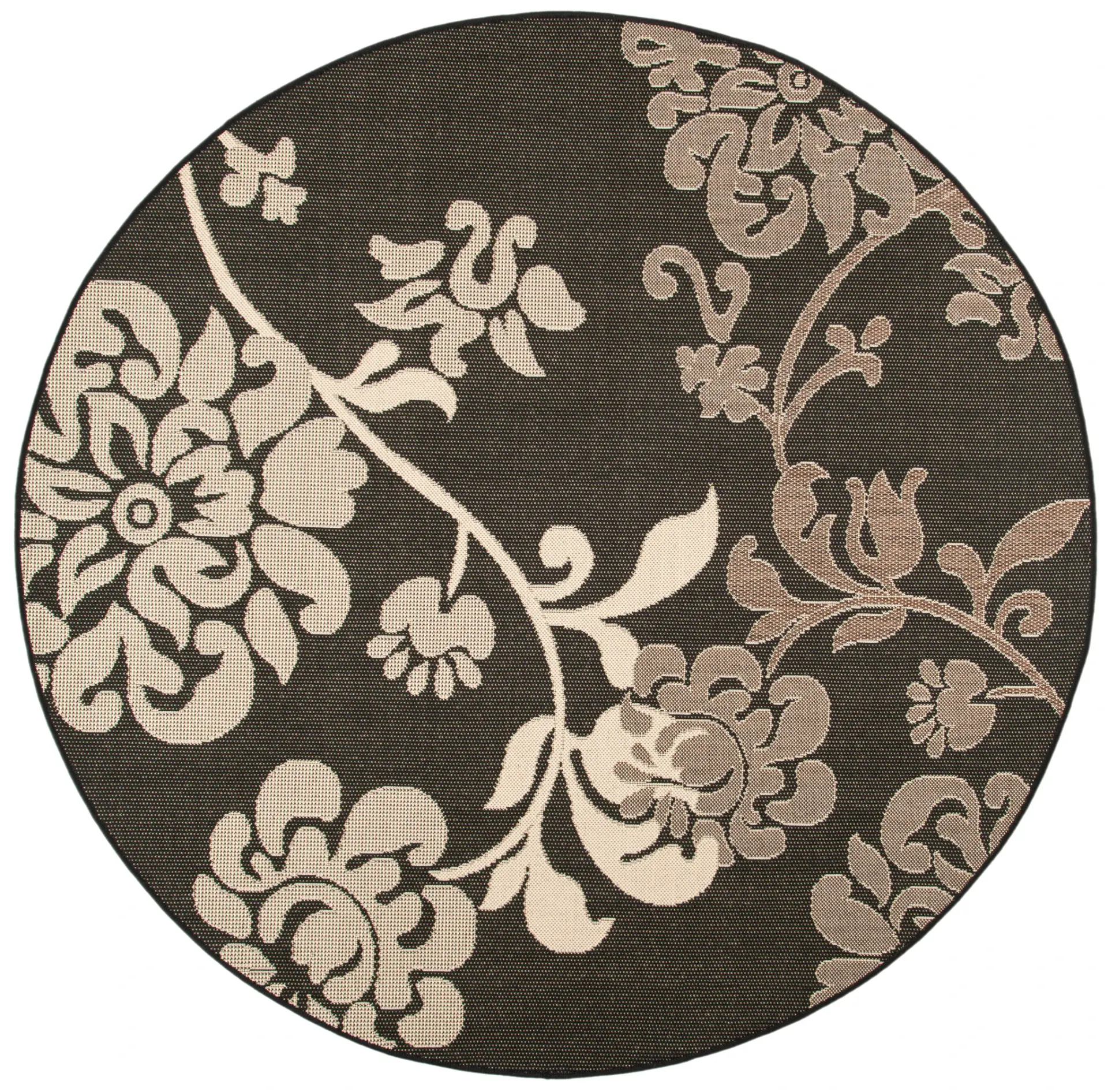Courtyard Trailing Floral Vine Outdoor Rug