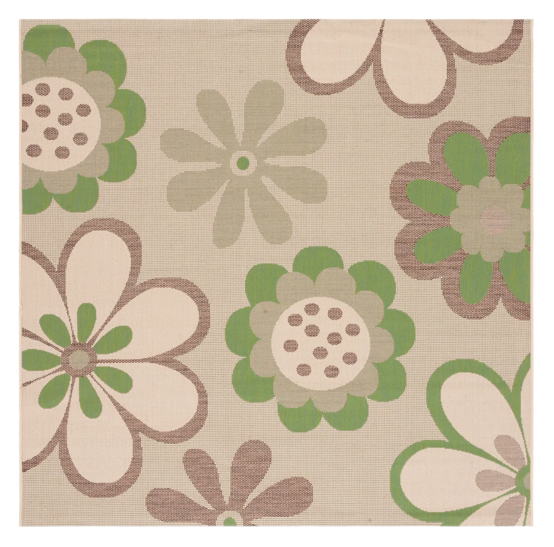 Courtyard Retro Bloom Outdoor Rug