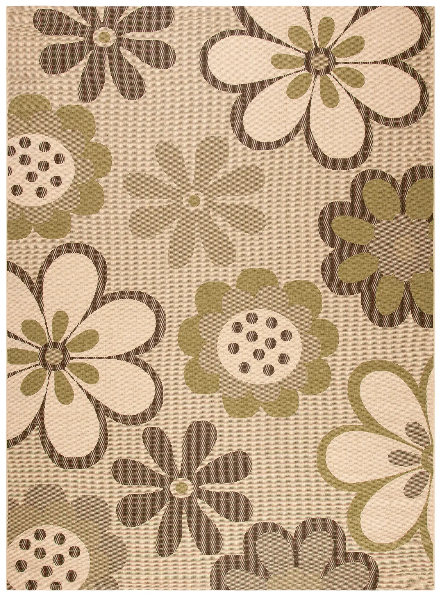 Courtyard Retro Bloom Outdoor Rug