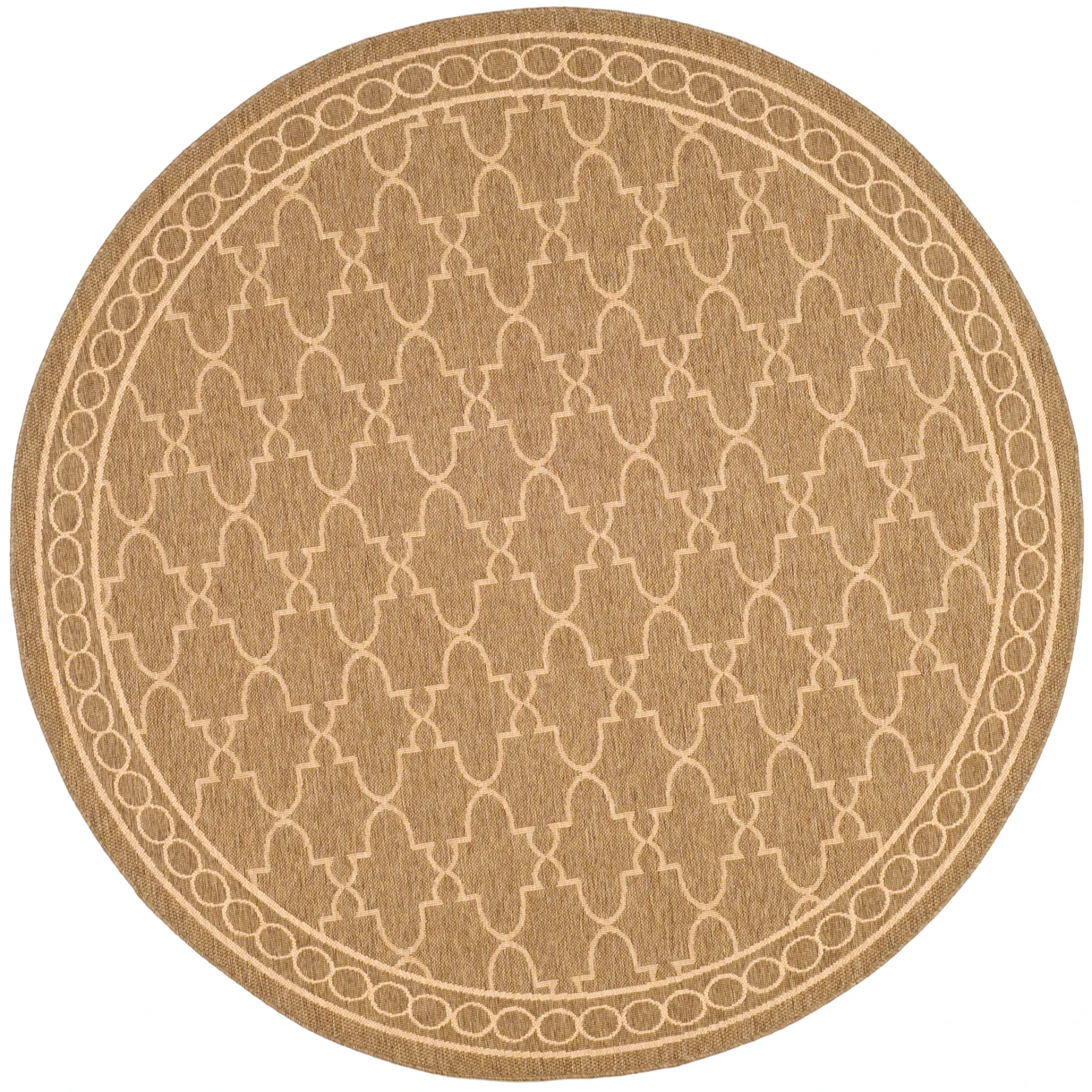 Courtyard Trellis Border Outdoor Rug