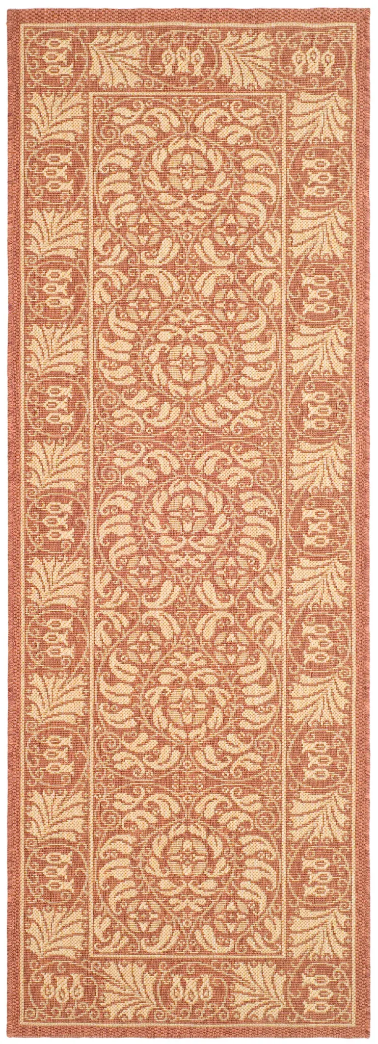 Courtyard Scrolling Floral Outdoor Rug