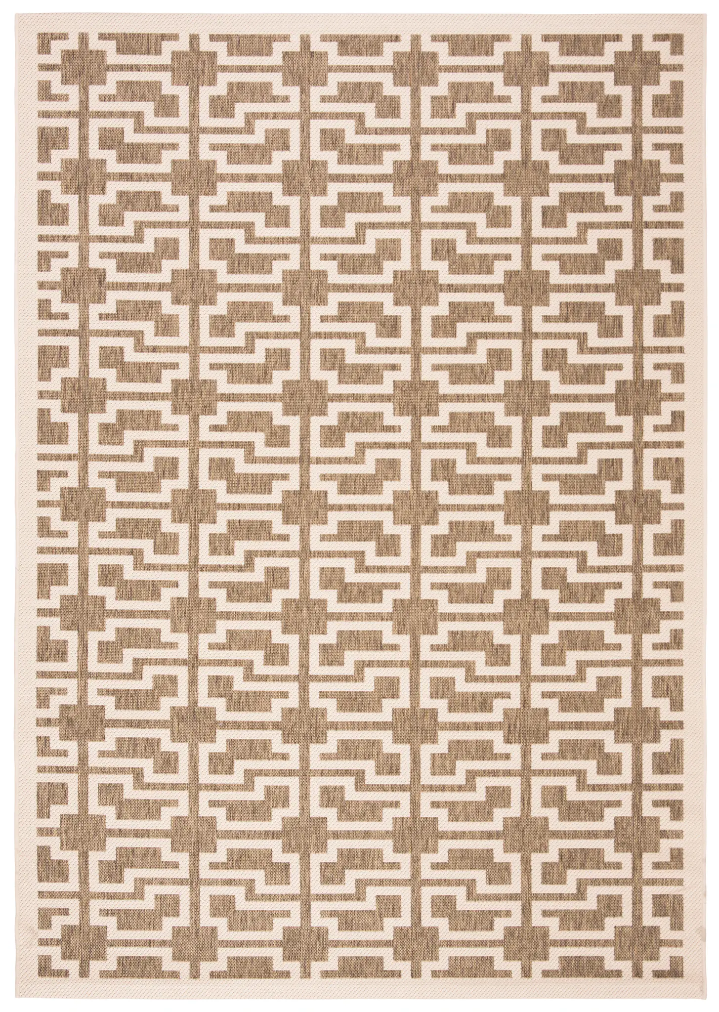 Courtyard Interlocking Grid Outdoor Rug