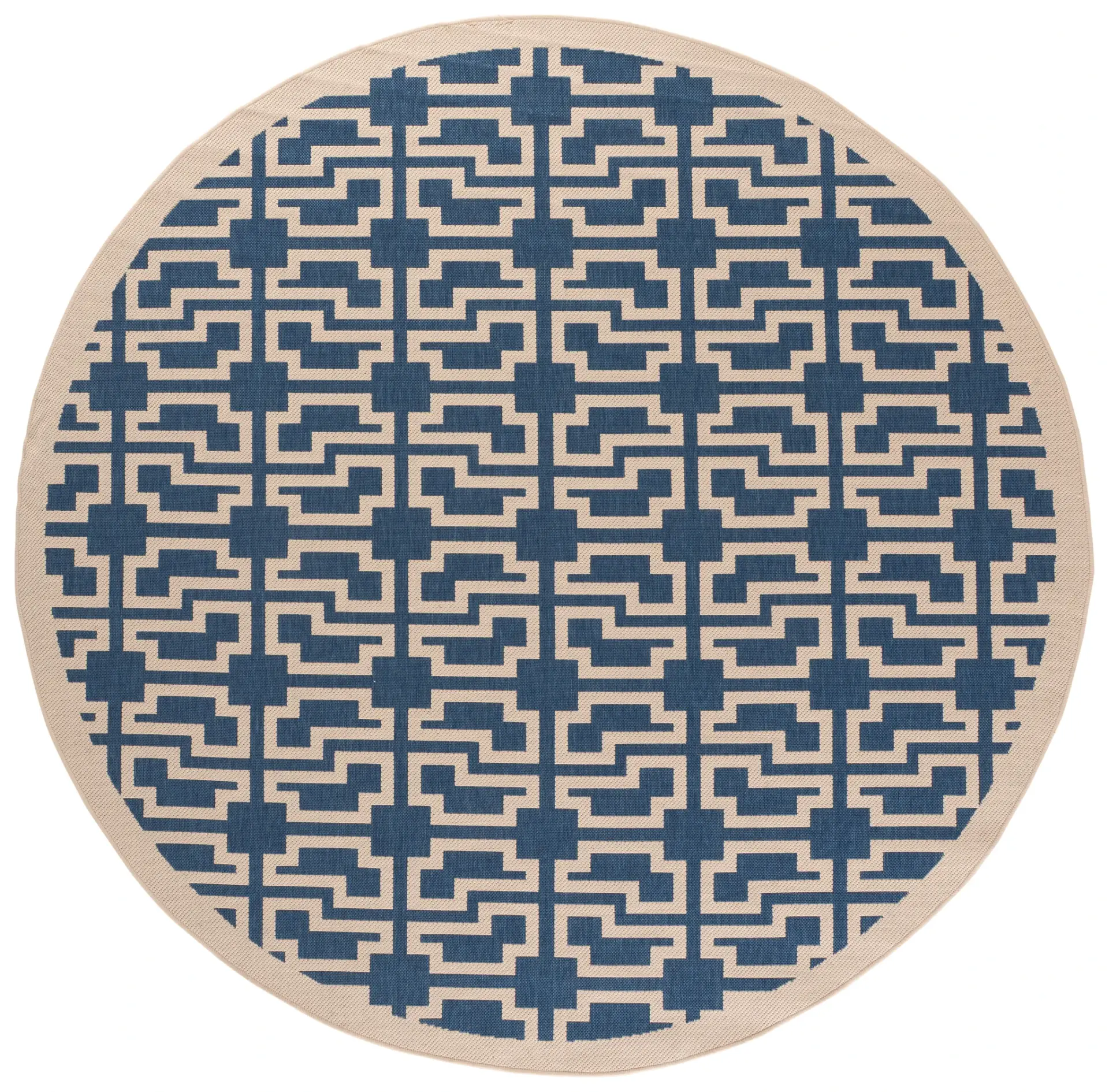 Courtyard Interlocking Grid Outdoor Rug