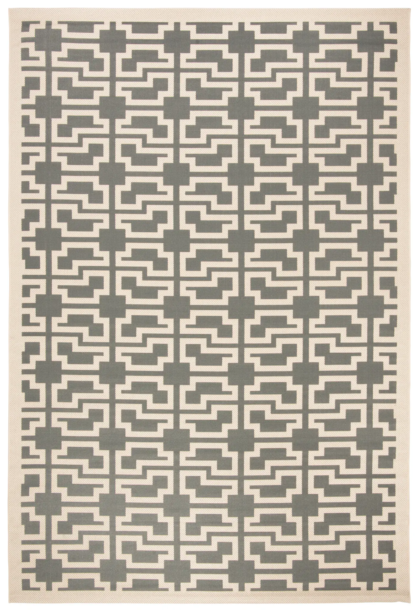 Courtyard Interlocking Grid Outdoor Rug