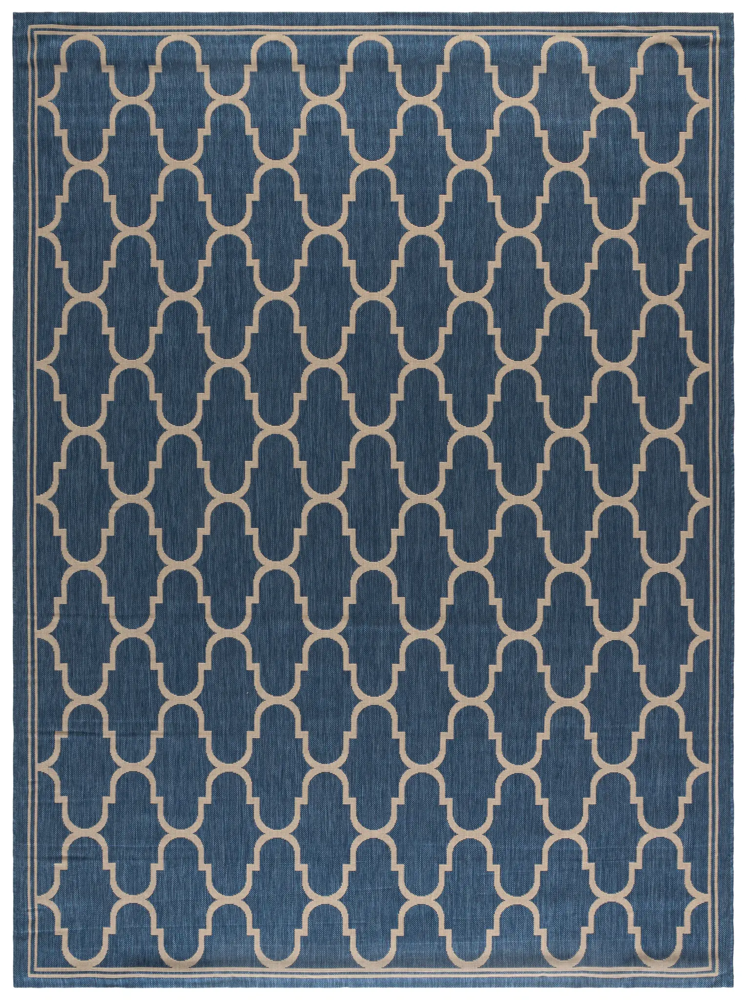 Courtyard Elongated Trellis Outdoor Rug