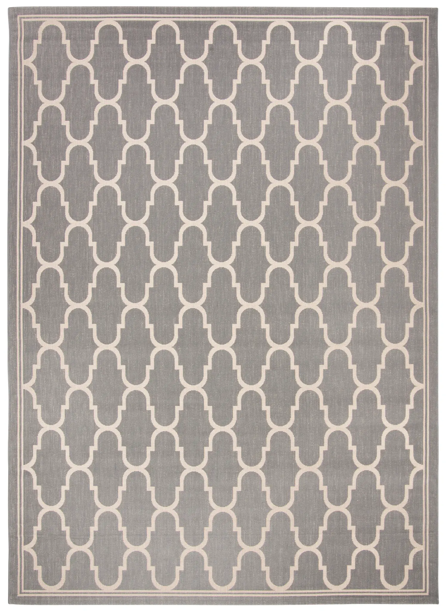 Courtyard Elongated Trellis Outdoor Rug