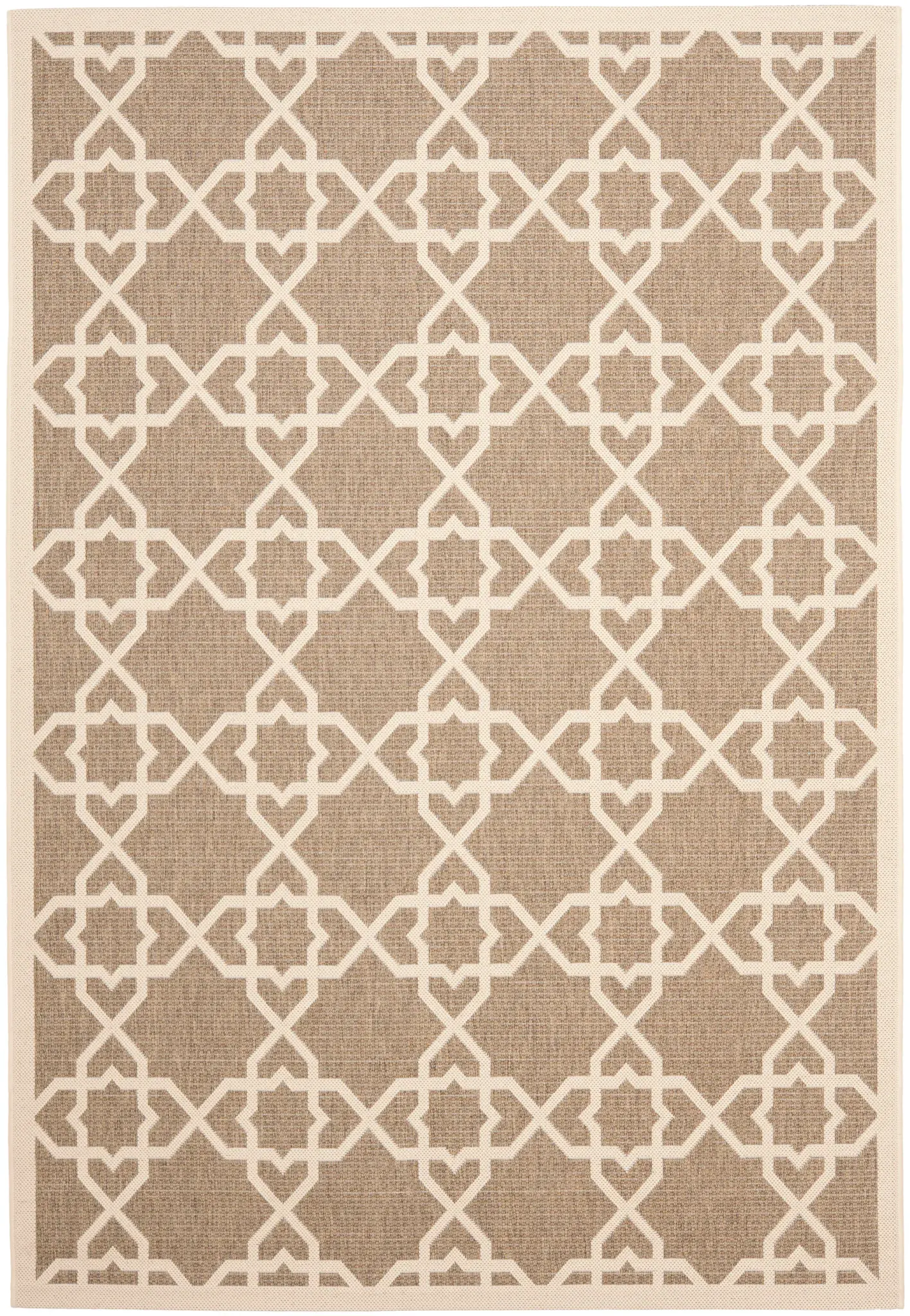 Courtyard Moroccan Star Trellis Outdoor Rug