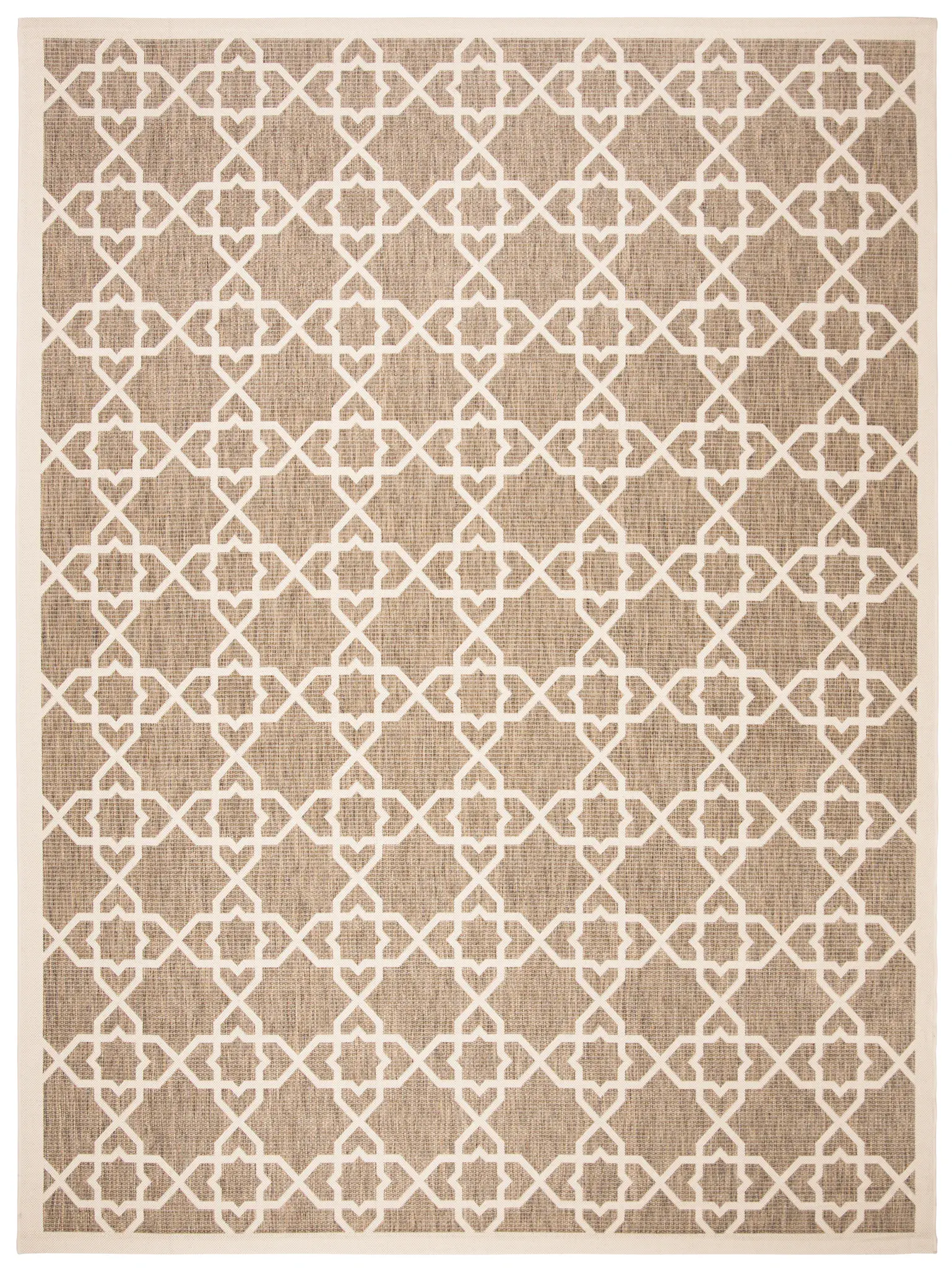 Courtyard Moroccan Star Trellis Outdoor Rug