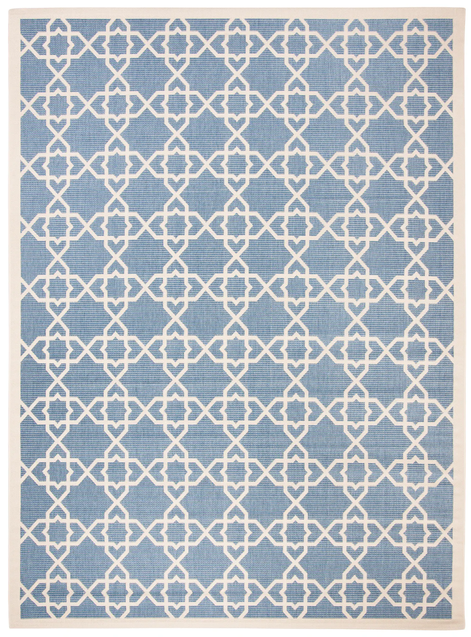 Courtyard Moroccan Star Trellis Outdoor Rug