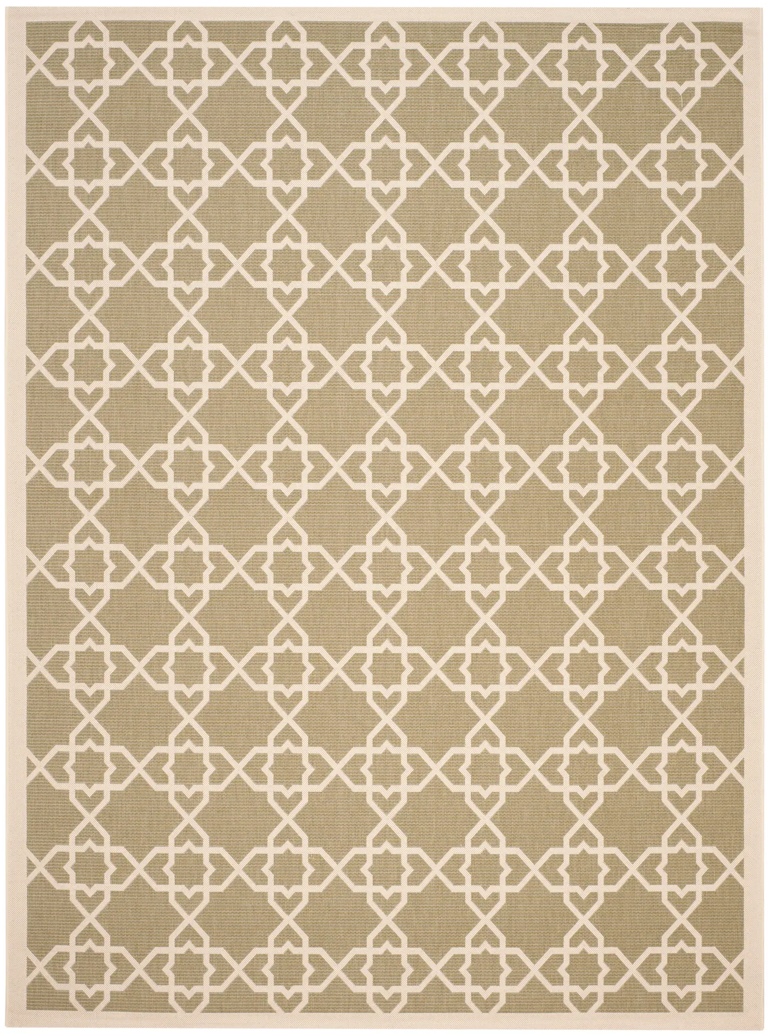Courtyard Moroccan Star Trellis Outdoor Rug