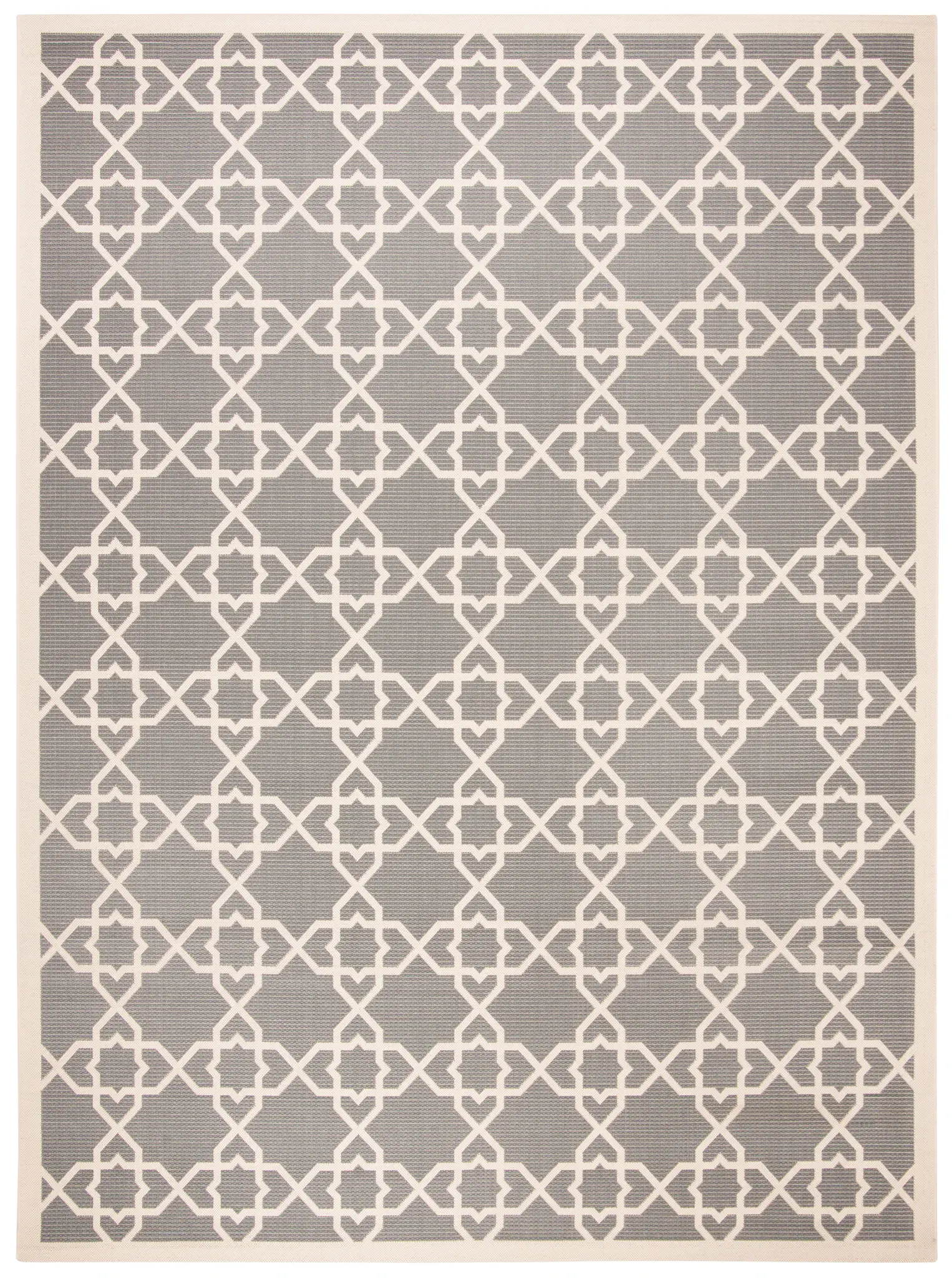 Courtyard Moroccan Star Trellis Outdoor Rug