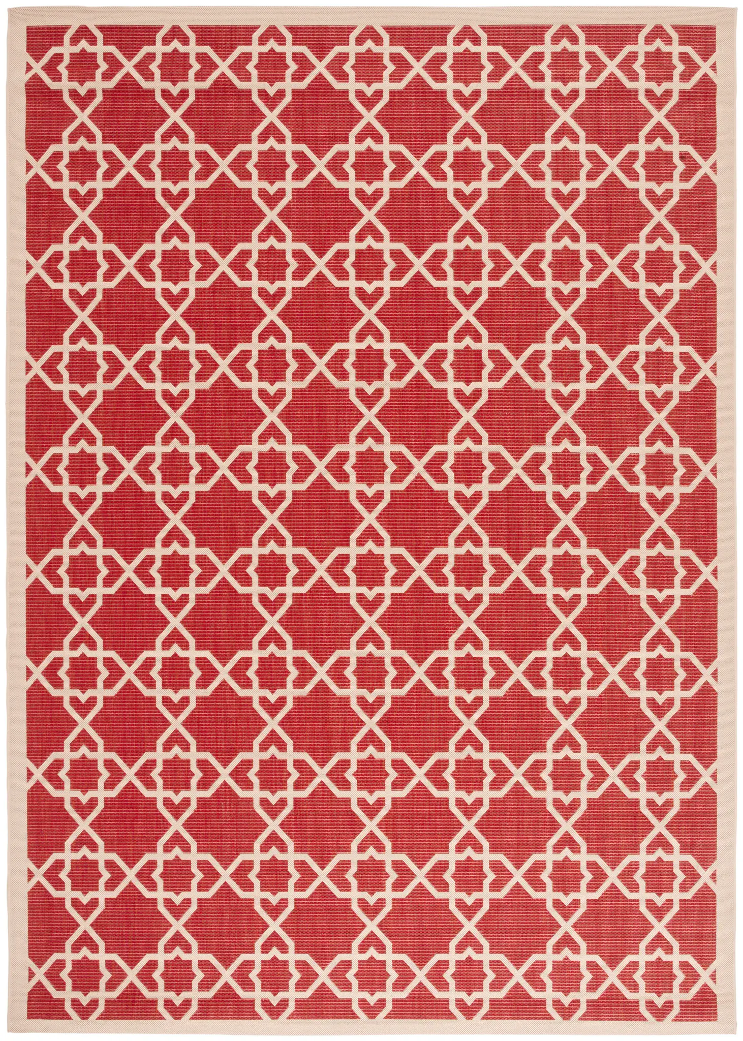 Courtyard Moroccan Star Trellis Outdoor Rug