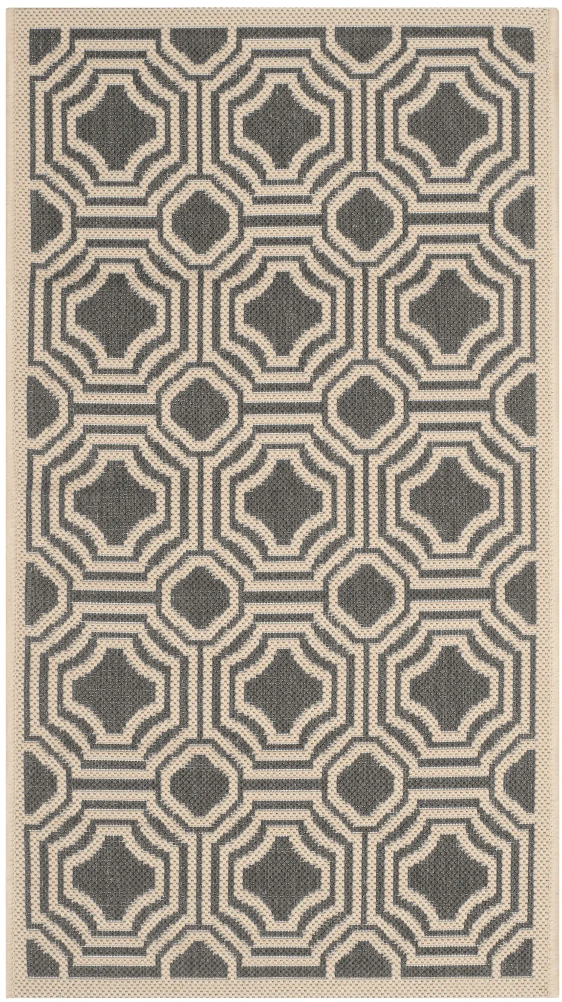 Courtyard Octagon Trellis Outdoor Rug