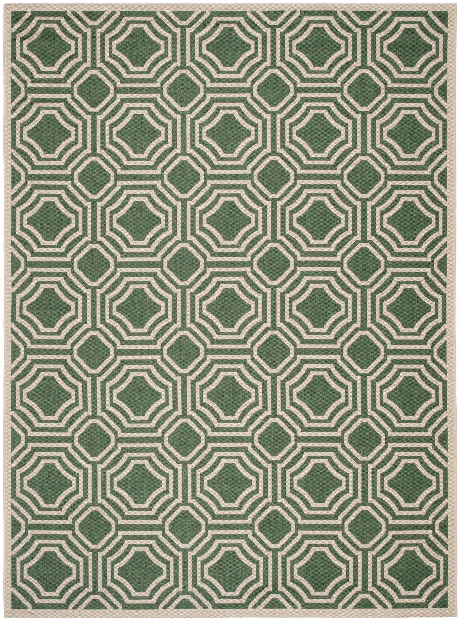 Courtyard Octagon Trellis Outdoor Rug