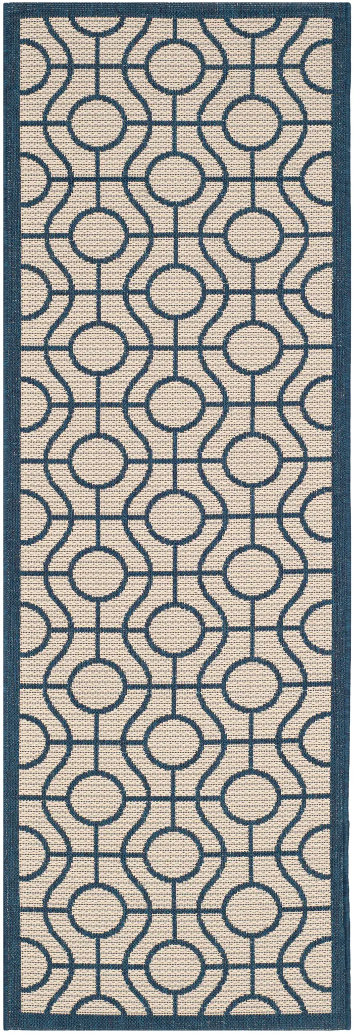 Courtyard Interlocking Circle Outdoor Rug