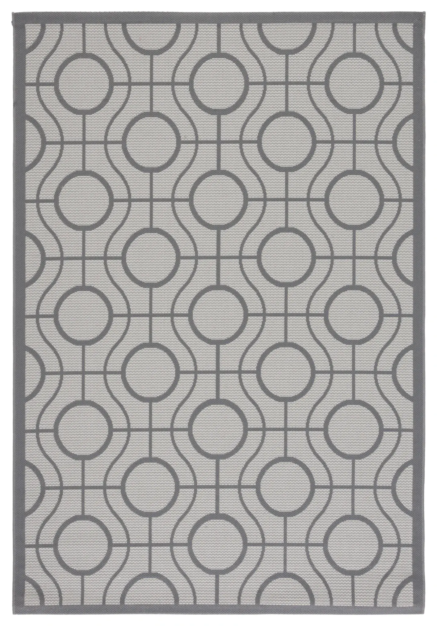 Courtyard Interlocking Circle Outdoor Rug
