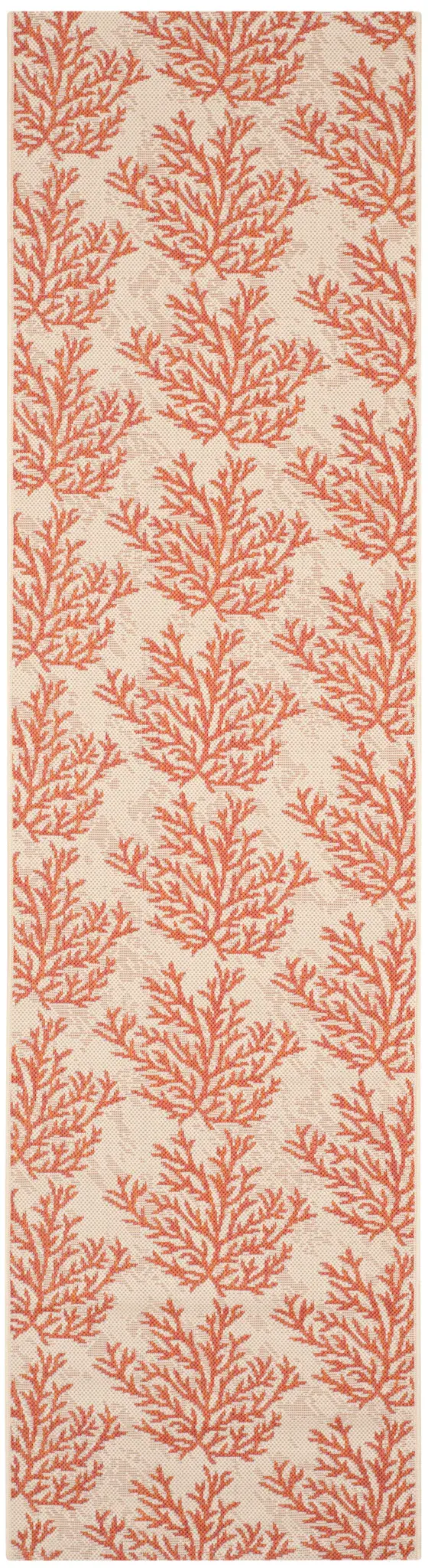 Courtyard Coral Branch Outdoor Rug