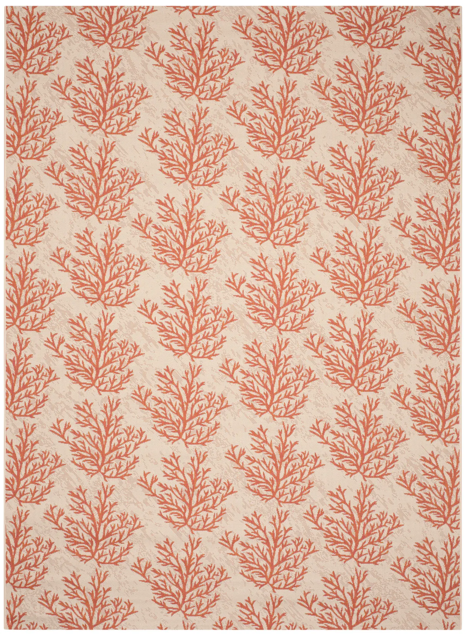 Courtyard Coral Branch Outdoor Rug