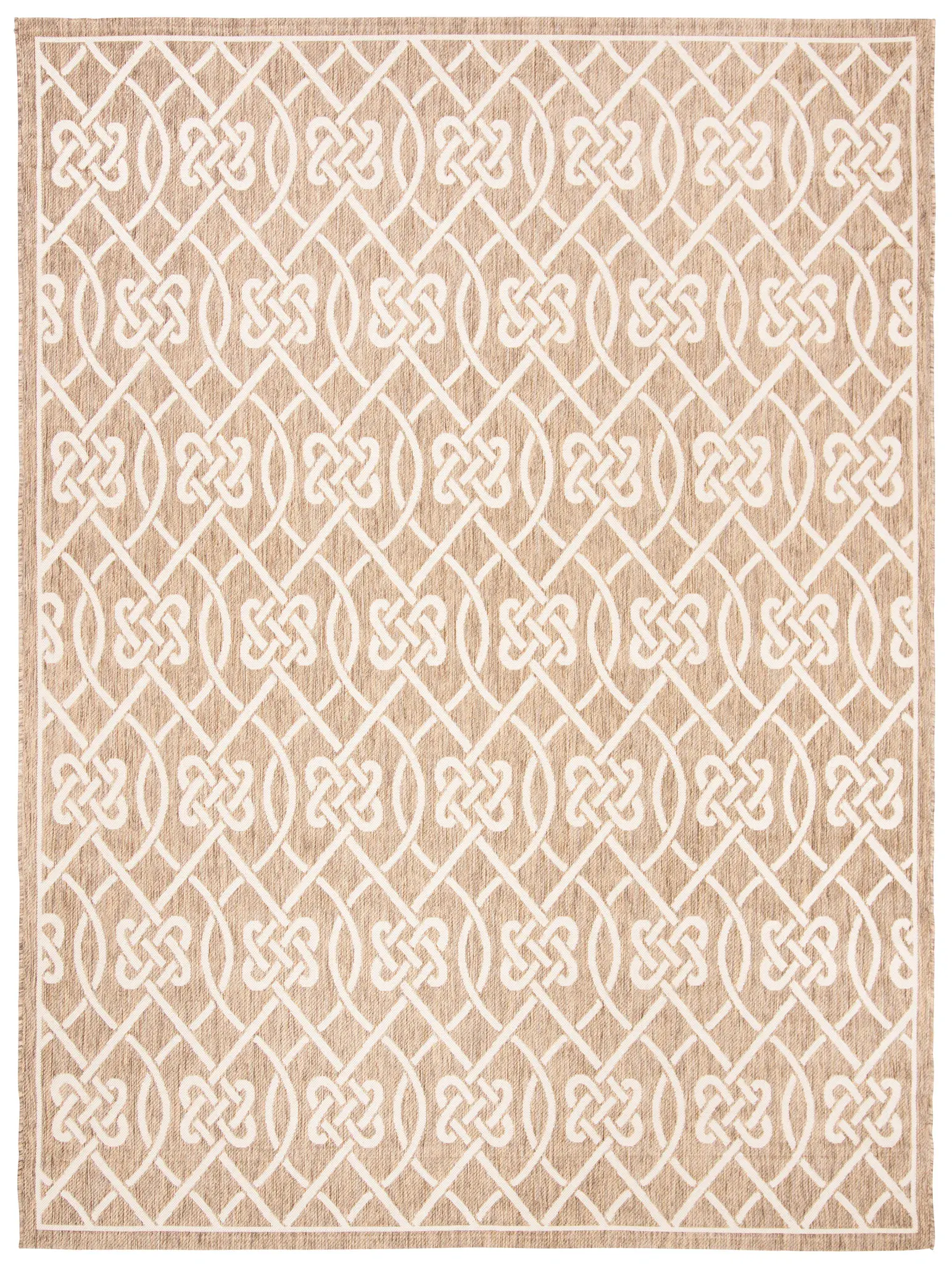 Courtyard Lattice Knot Outdoor Rug