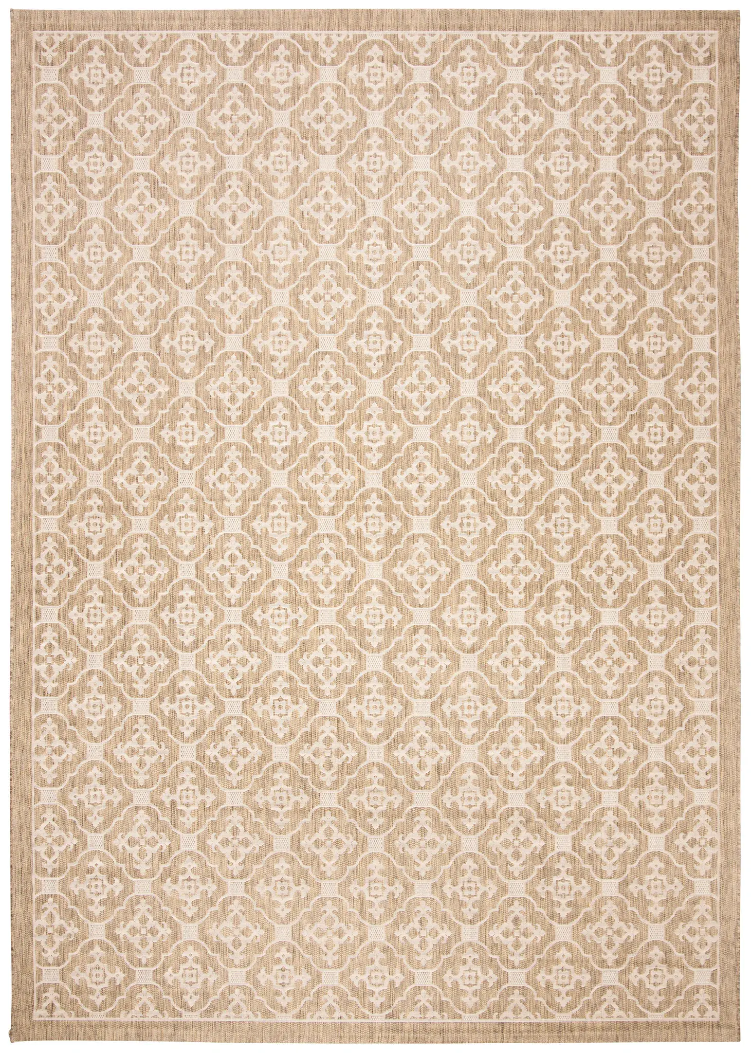 Courtyard Lattice Tile Outdoor Rug
