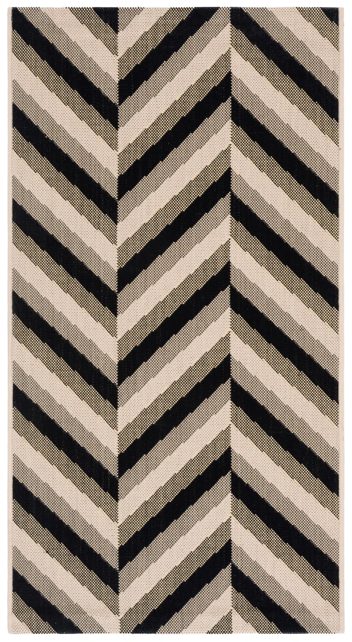 Courtyard Chevron Stripe Outdoor Rug